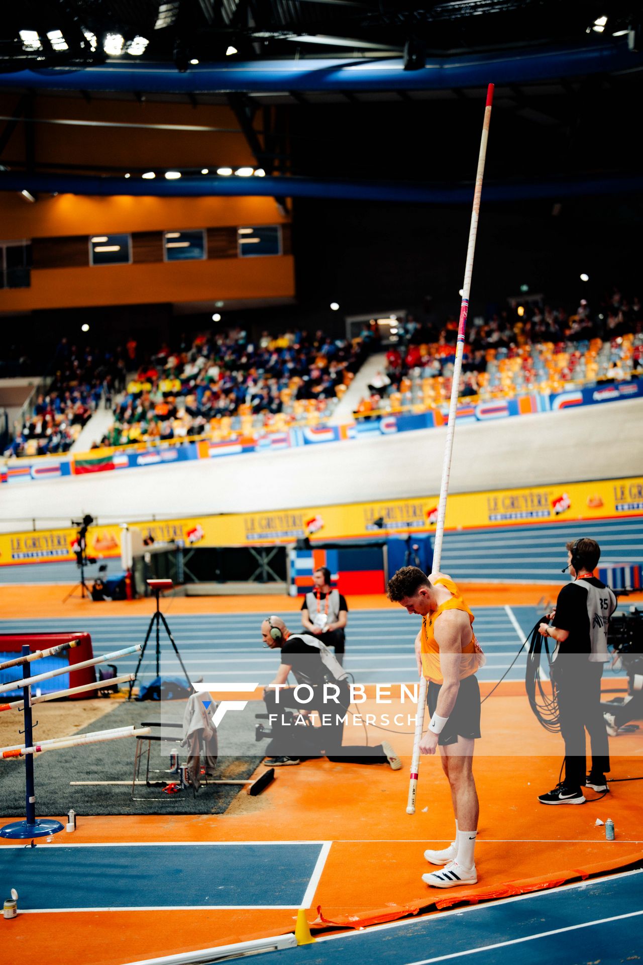 Torben Blech (GER)  during the European Athletics Indoor Championships on 07/03/2025 at the Omnisport Arena in Apeldoorn
