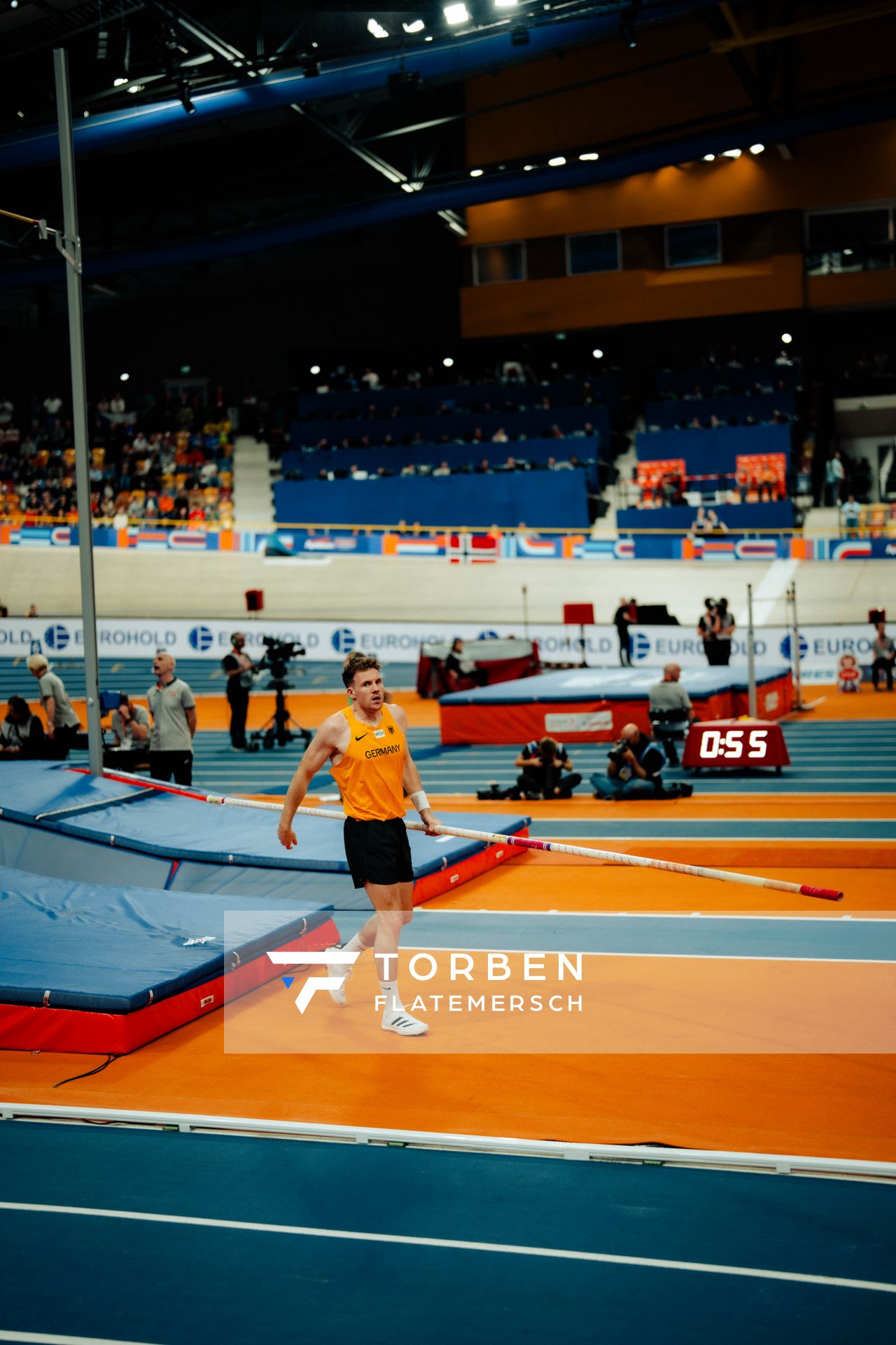 Torben Blech (GER)  during the European Athletics Indoor Championships on 07/03/2025 at the Omnisport Arena in Apeldoorn