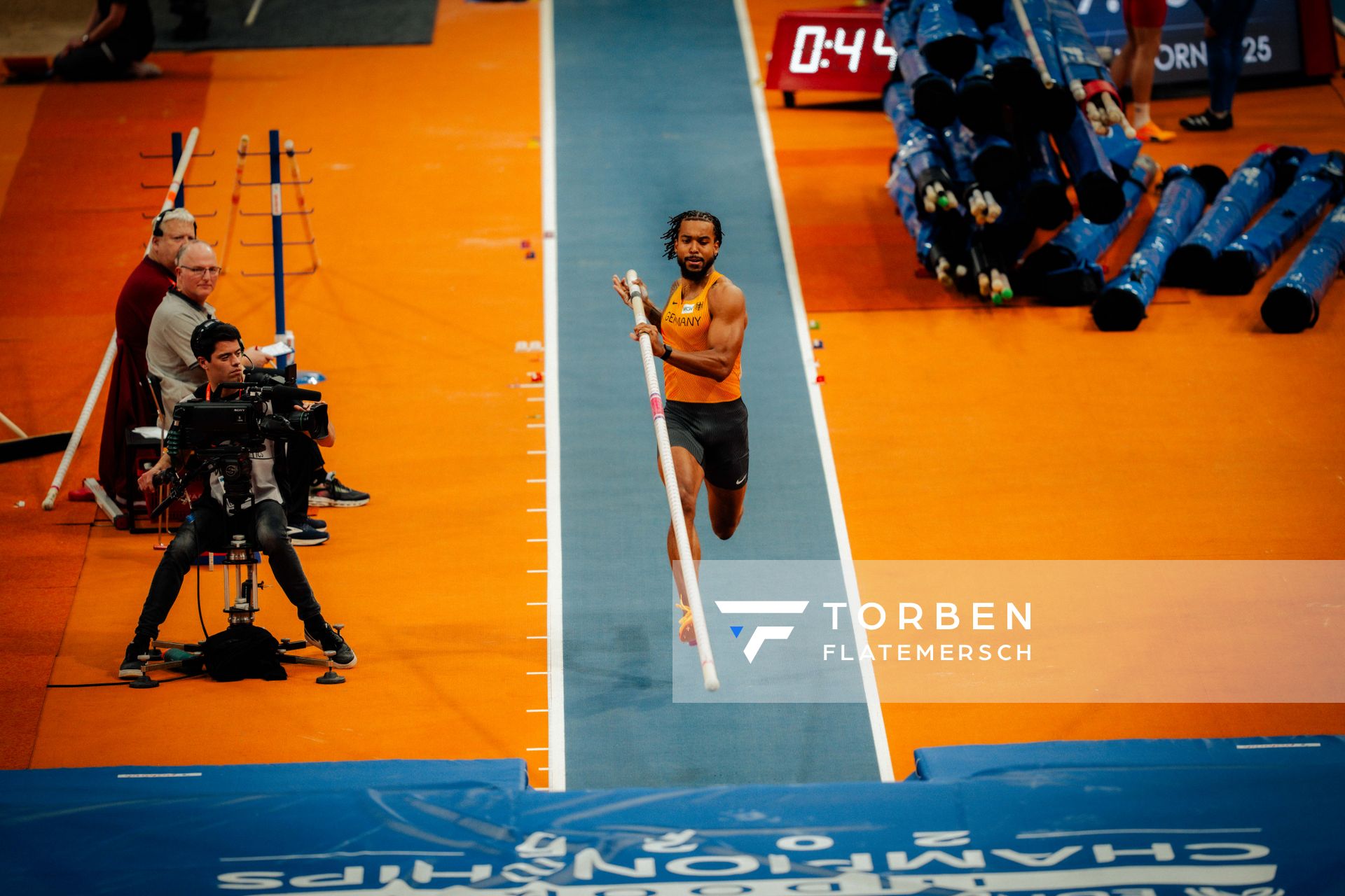 Bo Kanda Lita Baehre (GER) during the European Athletics Indoor Championships on 07/03/2025 at the Omnisport Arena in Apeldoorn