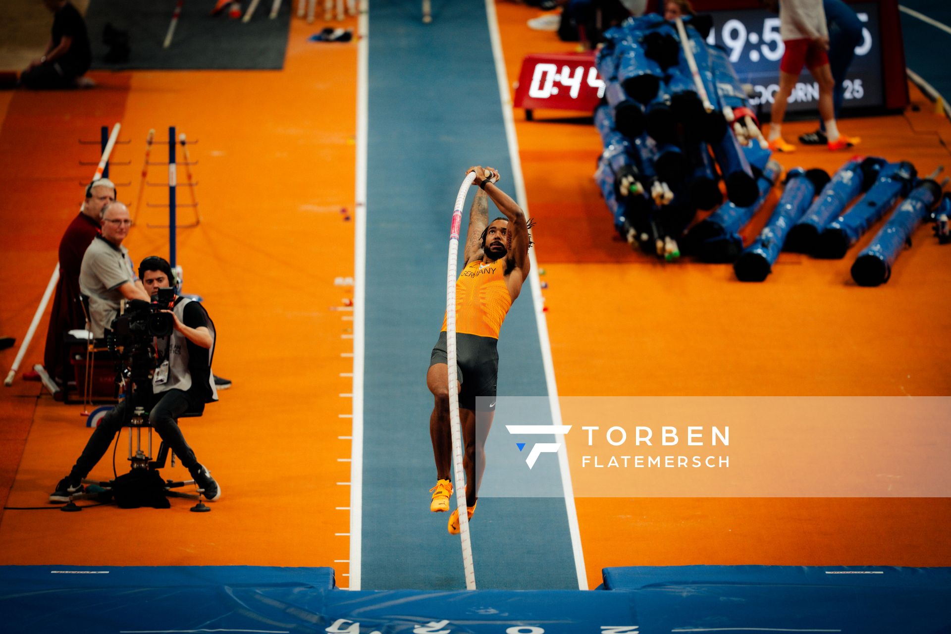 Bo Kanda Lita Baehre (GER) during the European Athletics Indoor Championships on 07/03/2025 at the Omnisport Arena in Apeldoorn