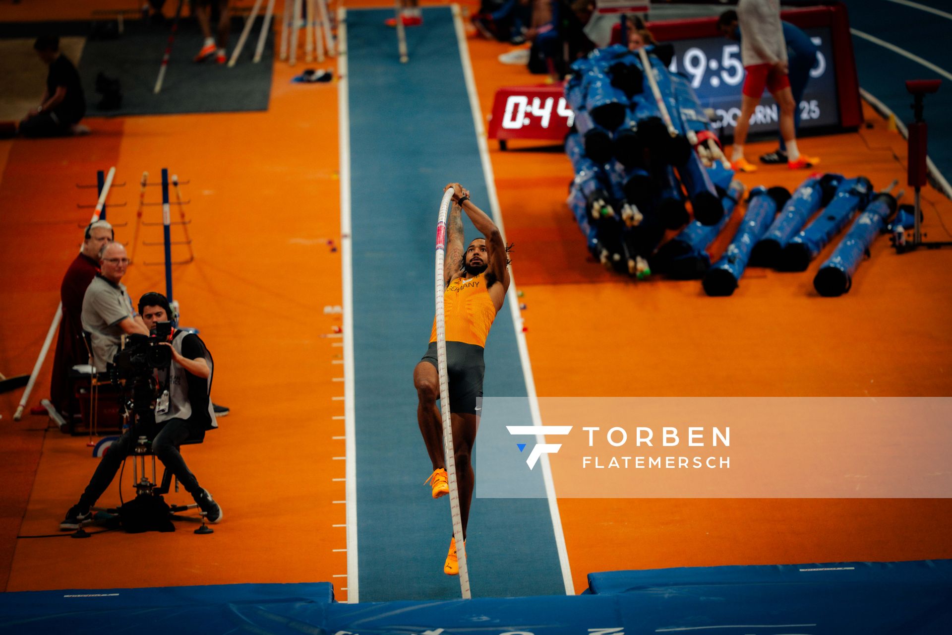 Bo Kanda Lita Baehre (GER) during the European Athletics Indoor Championships on 07/03/2025 at the Omnisport Arena in Apeldoorn