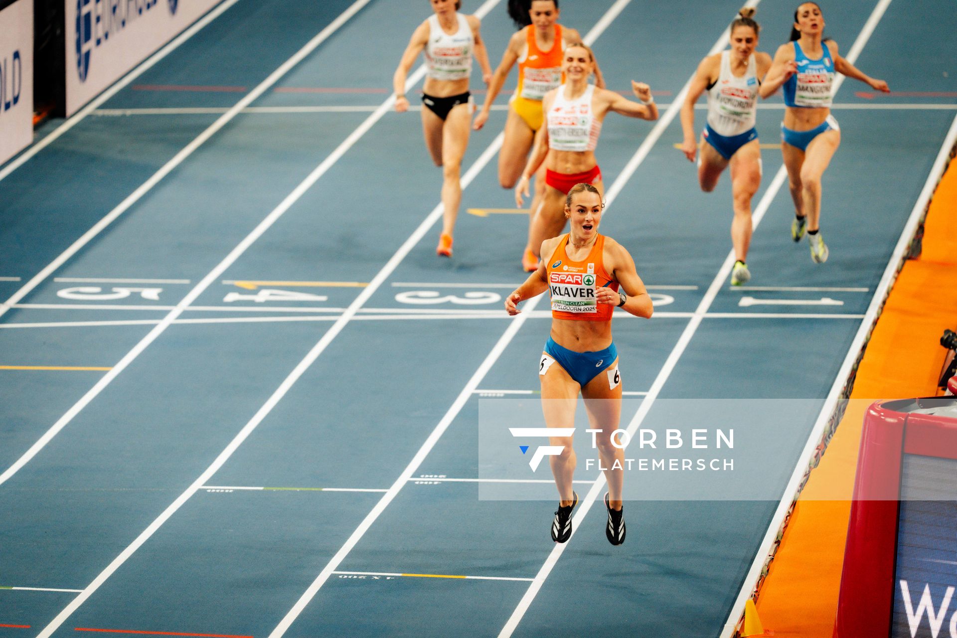 Lieke Klaver (NED/Netherlands) during the European Athletics Indoor Championships on 07/03/2025 at the Omnisport Arena in Apeldoorn