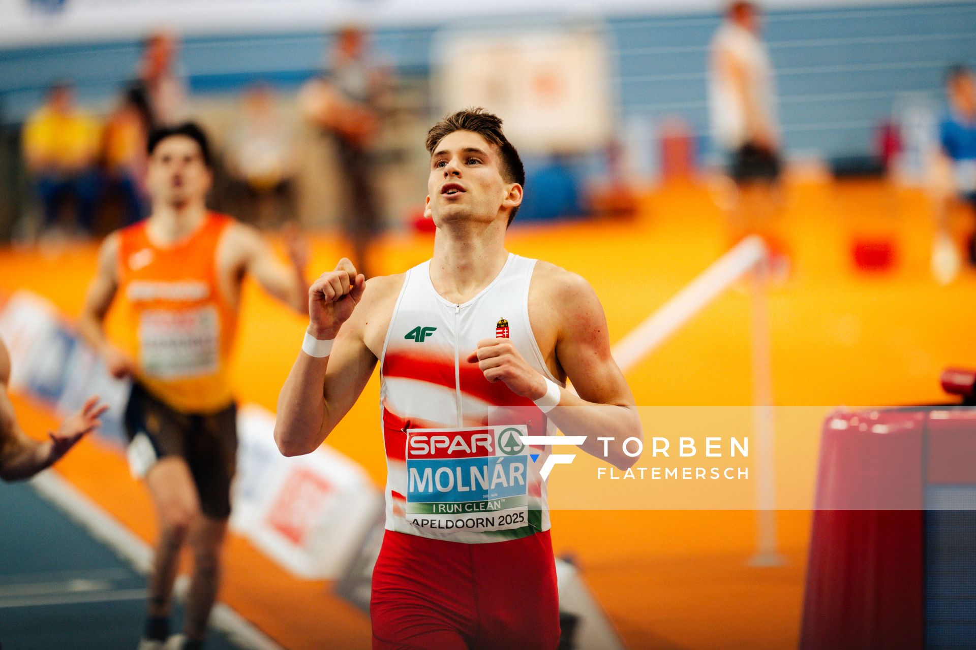 Attila Molnár (HUN) during the European Athletics Indoor Championships on 07/03/2025 at the Omnisport Arena in Apeldoorn