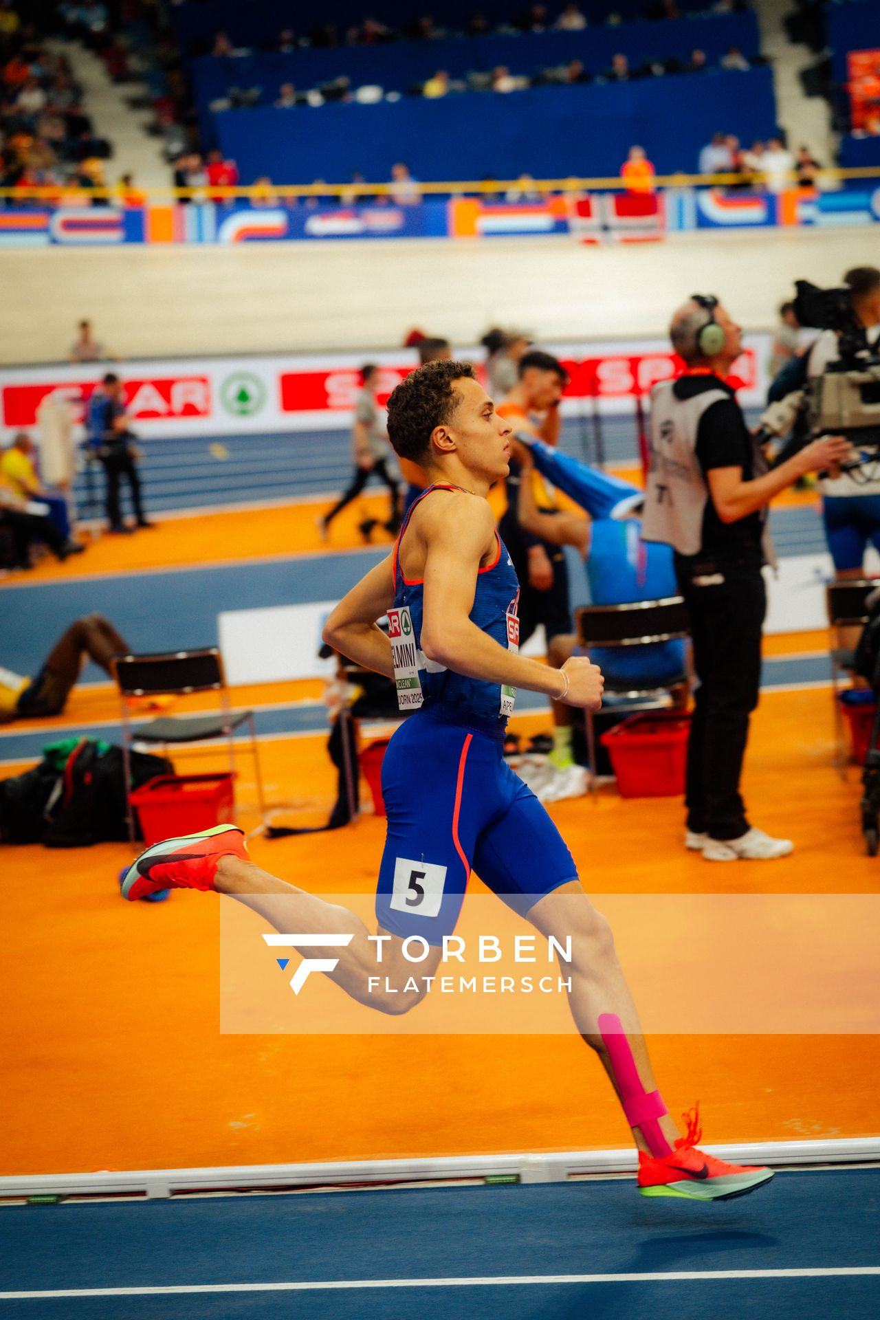 Paul Anselmini (FRA/France) during the European Athletics Indoor Championships on 07/03/2025 at the Omnisport Arena in Apeldoorn