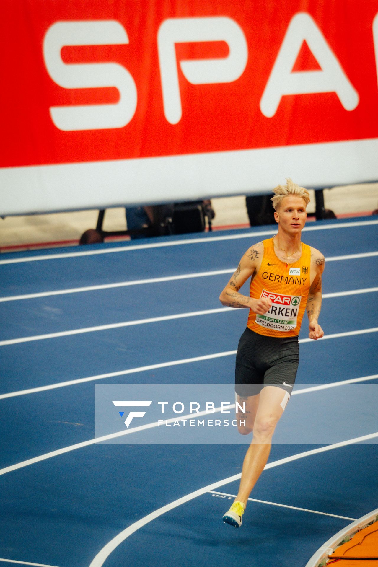 Robert Farken (GER/Germany) during the European Athletics Indoor Championships on 07/03/2025 at the Omnisport Arena in Apeldoorn