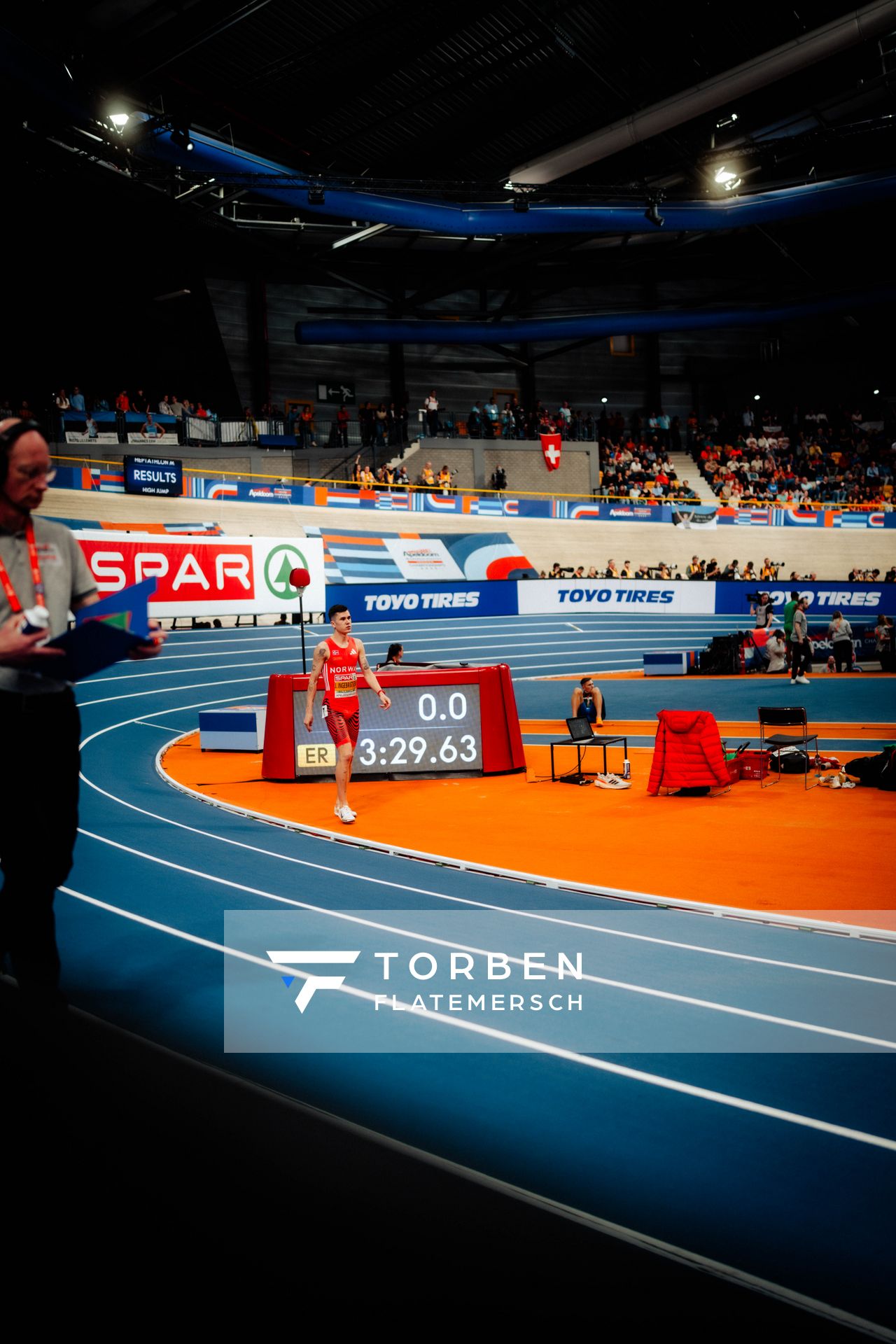 Jakob INGEBRIGTSEN (NOR) during the European Athletics Indoor Championships on 07/03/2025 at the Omnisport Arena in Apeldoorn