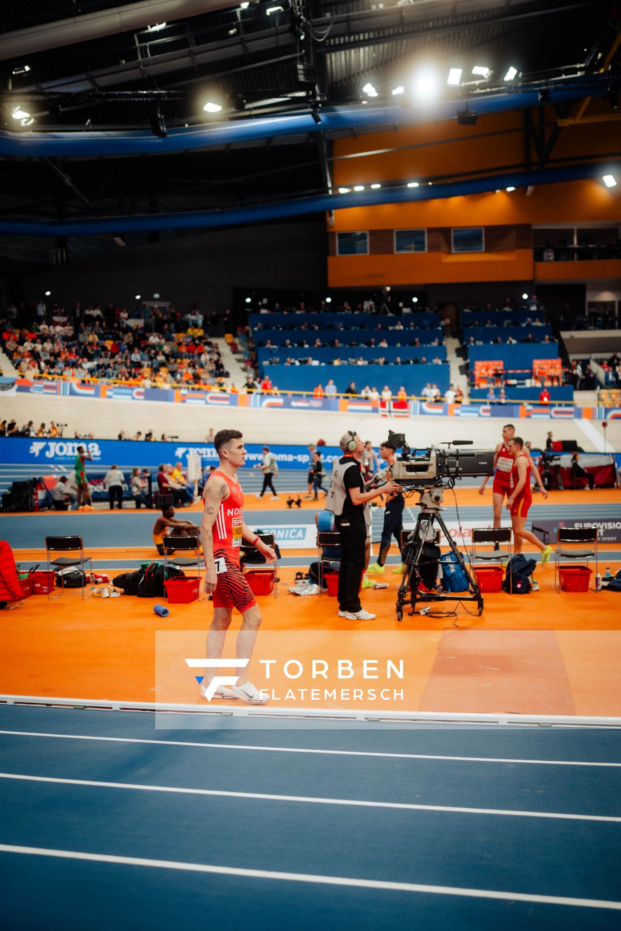 Jakob INGEBRIGTSEN (NOR) during the European Athletics Indoor Championships on 07/03/2025 at the Omnisport Arena in Apeldoorn