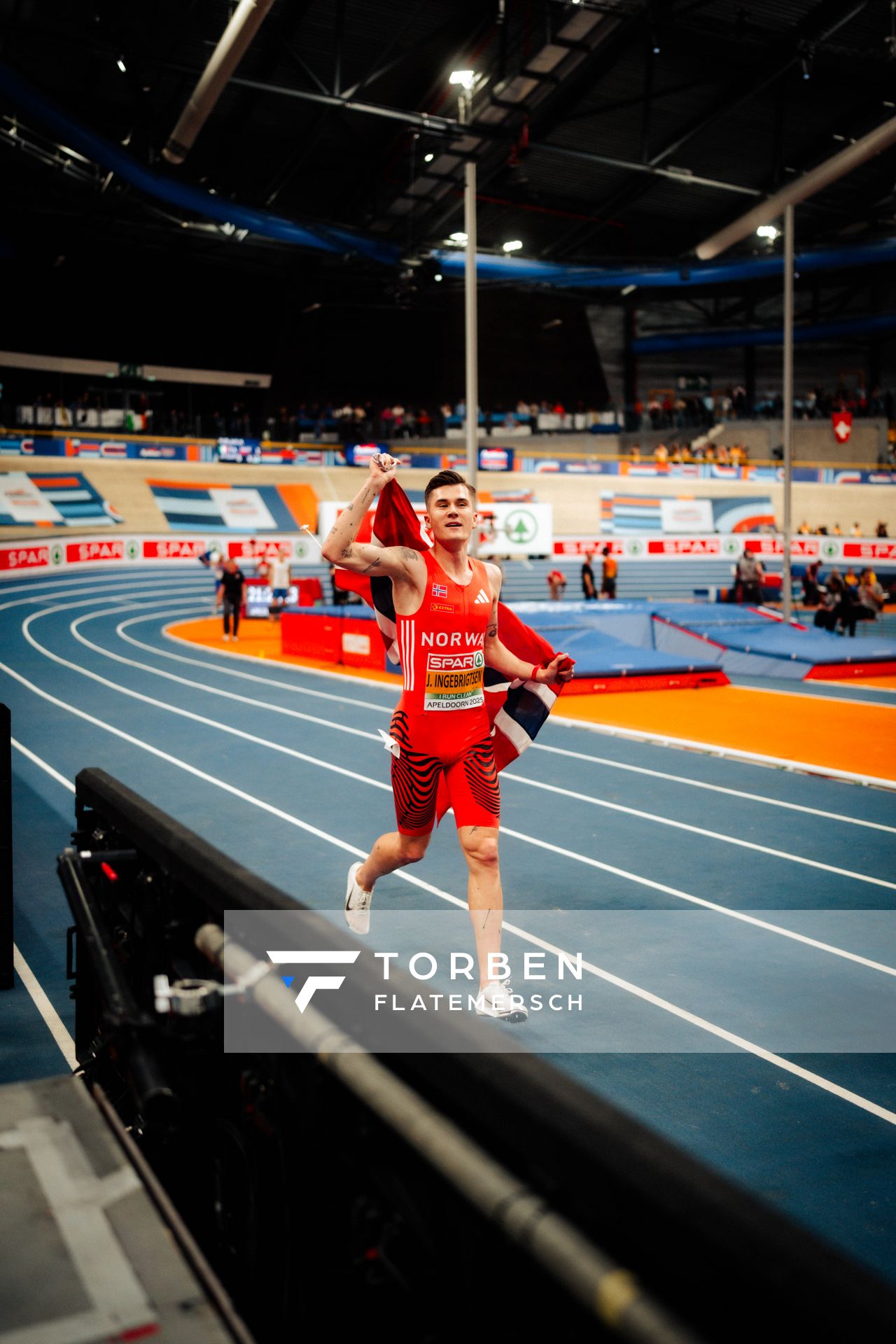 Jakob INGEBRIGTSEN (NOR) during the European Athletics Indoor Championships on 07/03/2025 at the Omnisport Arena in Apeldoorn
