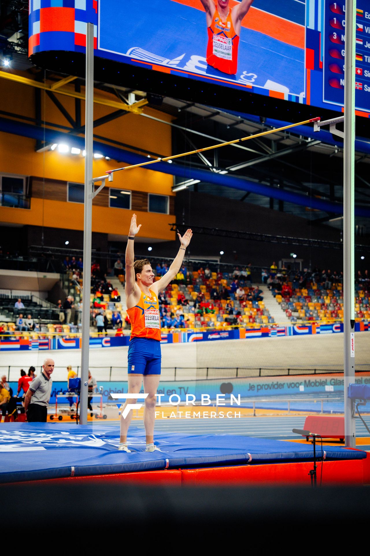 Jeff TESSELAAR (NED) during the European Athletics Indoor Championships on 08/03/2025 at the Omnisport Arena in Apeldoorn