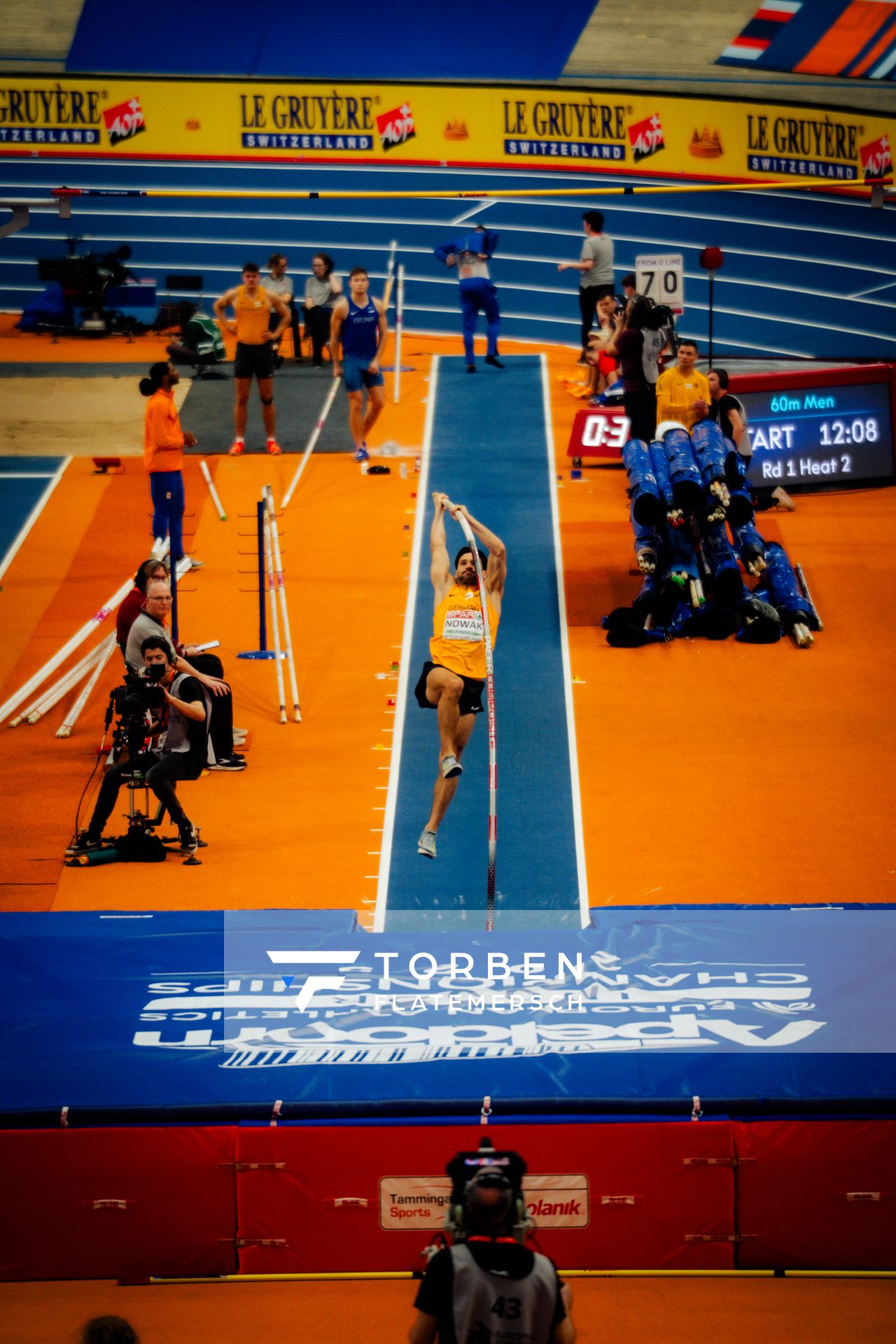 Tim NOWAK (GER/Germany) during the European Athletics Indoor Championships on 08/03/2025 at the Omnisport Arena in Apeldoorn