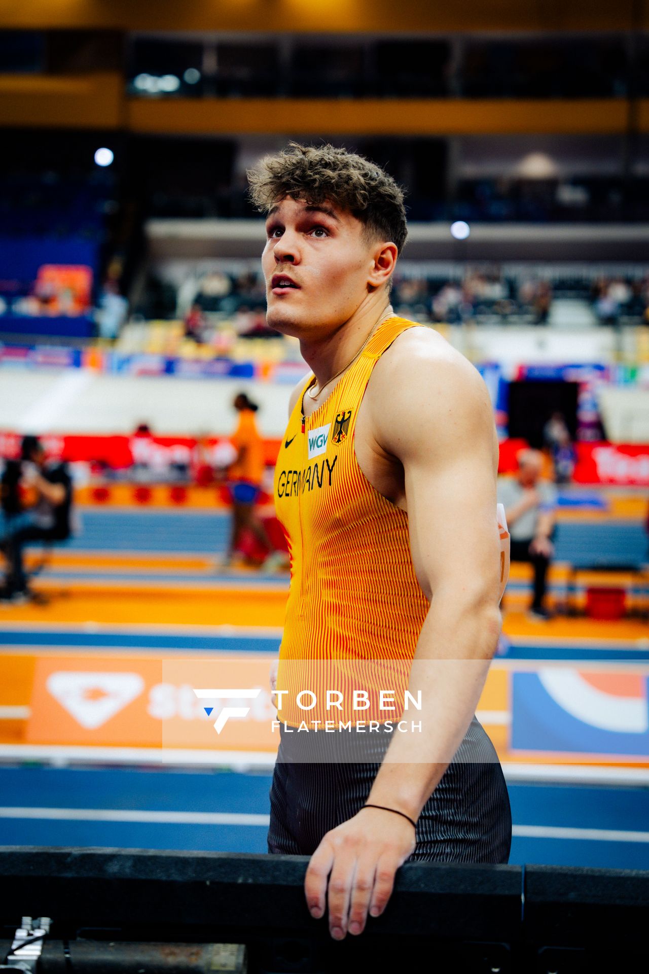 Marcel MEYER (GER/Germany) during the European Athletics Indoor Championships on 08/03/2025 at the Omnisport Arena in Apeldoorn