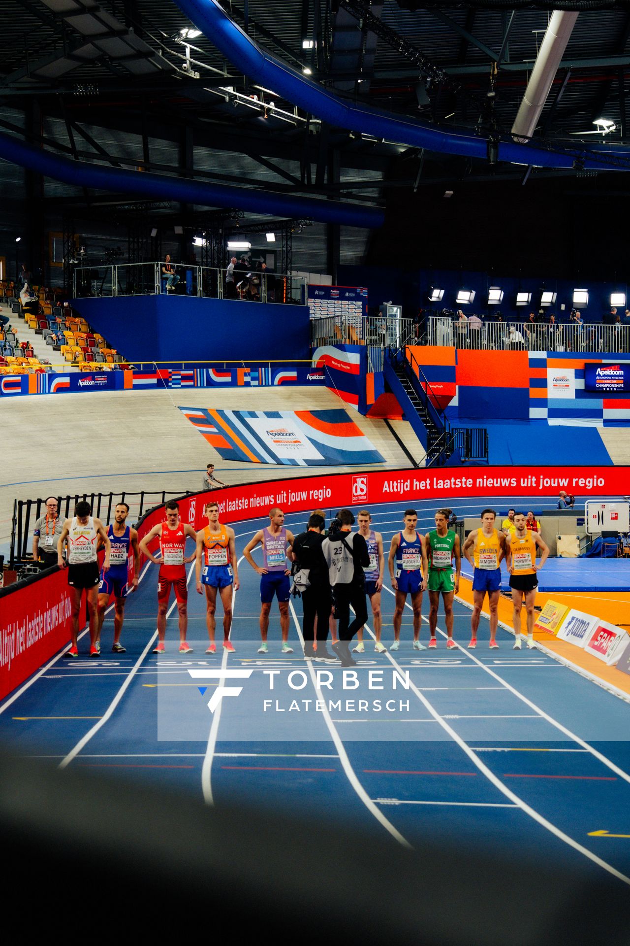 1500m Heat during the European Athletics Indoor Championships on 08/03/2025 at the Omnisport Arena in Apeldoorn