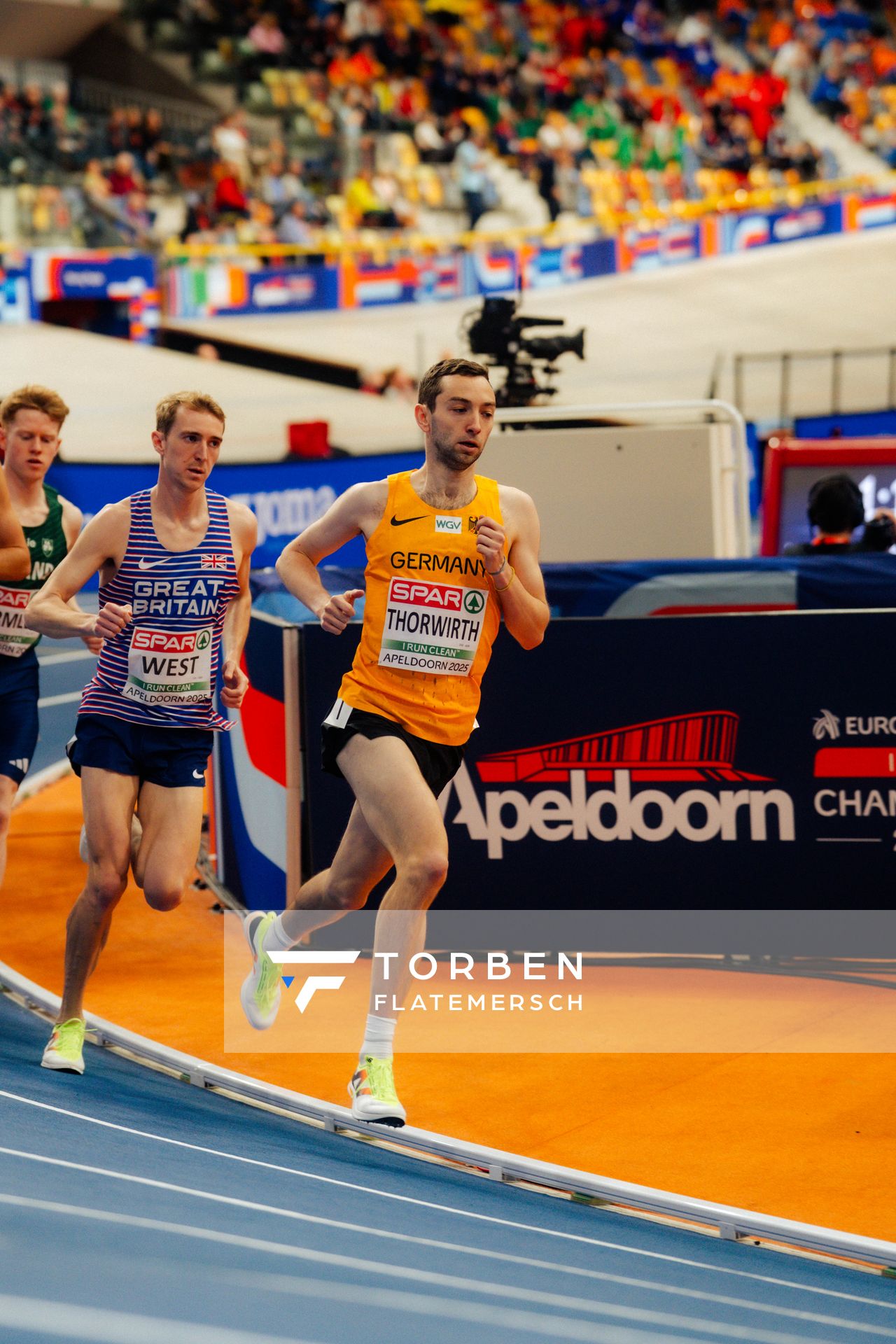 Maximilian Thorwirth (GER/Germany) during the European Athletics Indoor Championships on 08/03/2025 at the Omnisport Arena in Apeldoorn