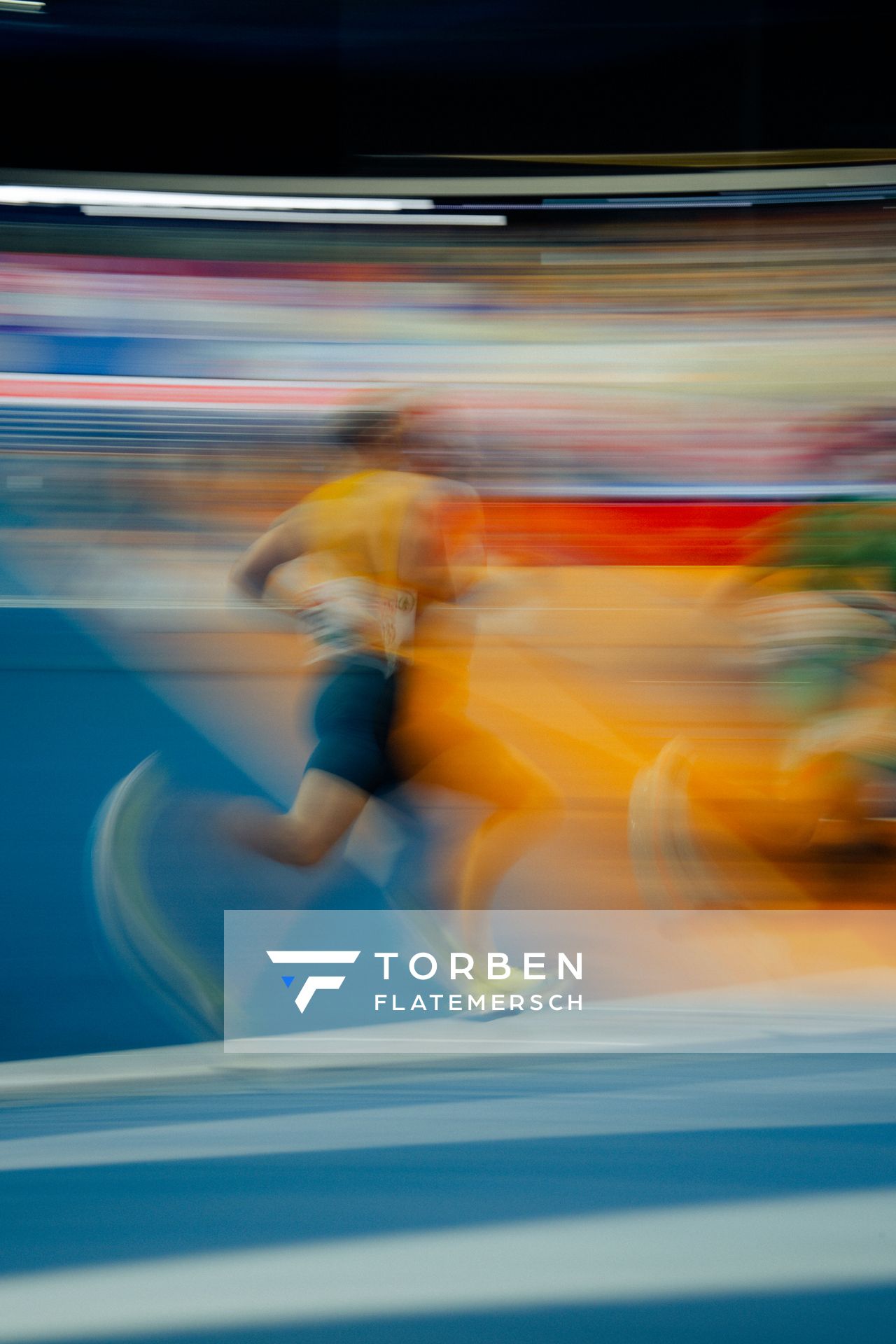 during the European Athletics Indoor Championships on 08/03/2025 at the Omnisport Arena in Apeldoorn