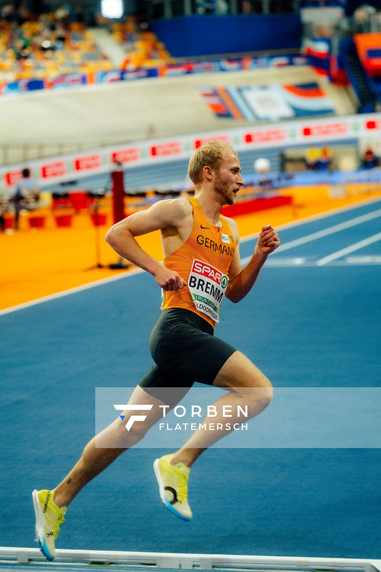 Florian Bremm (GER/Germany) during the European Athletics Indoor Championships on 08/03/2025 at the Omnisport Arena in Apeldoorn