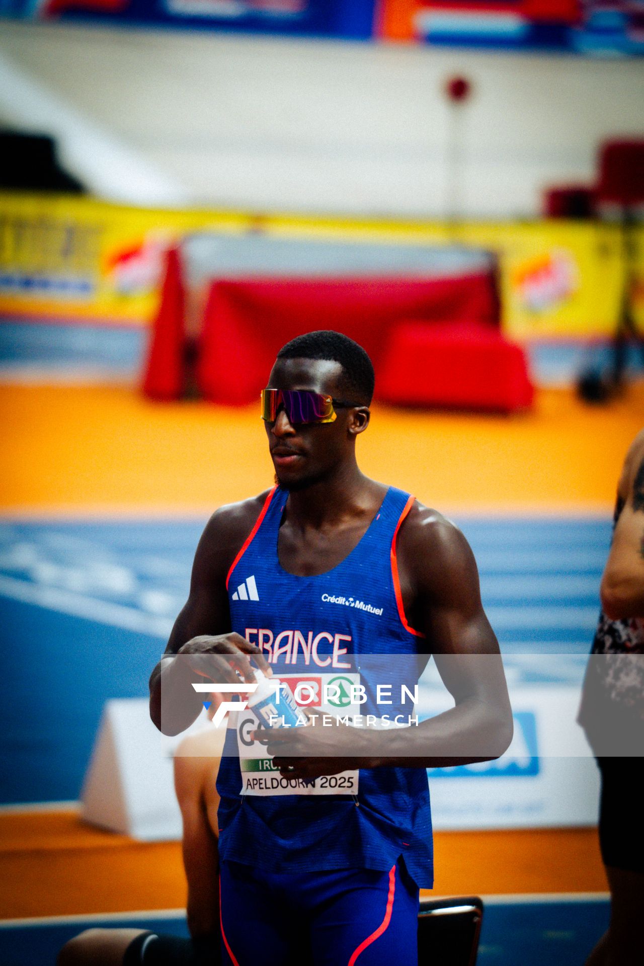during the European Athletics Indoor Championships on 08/03/2025 at the Omnisport Arena in Apeldoorn