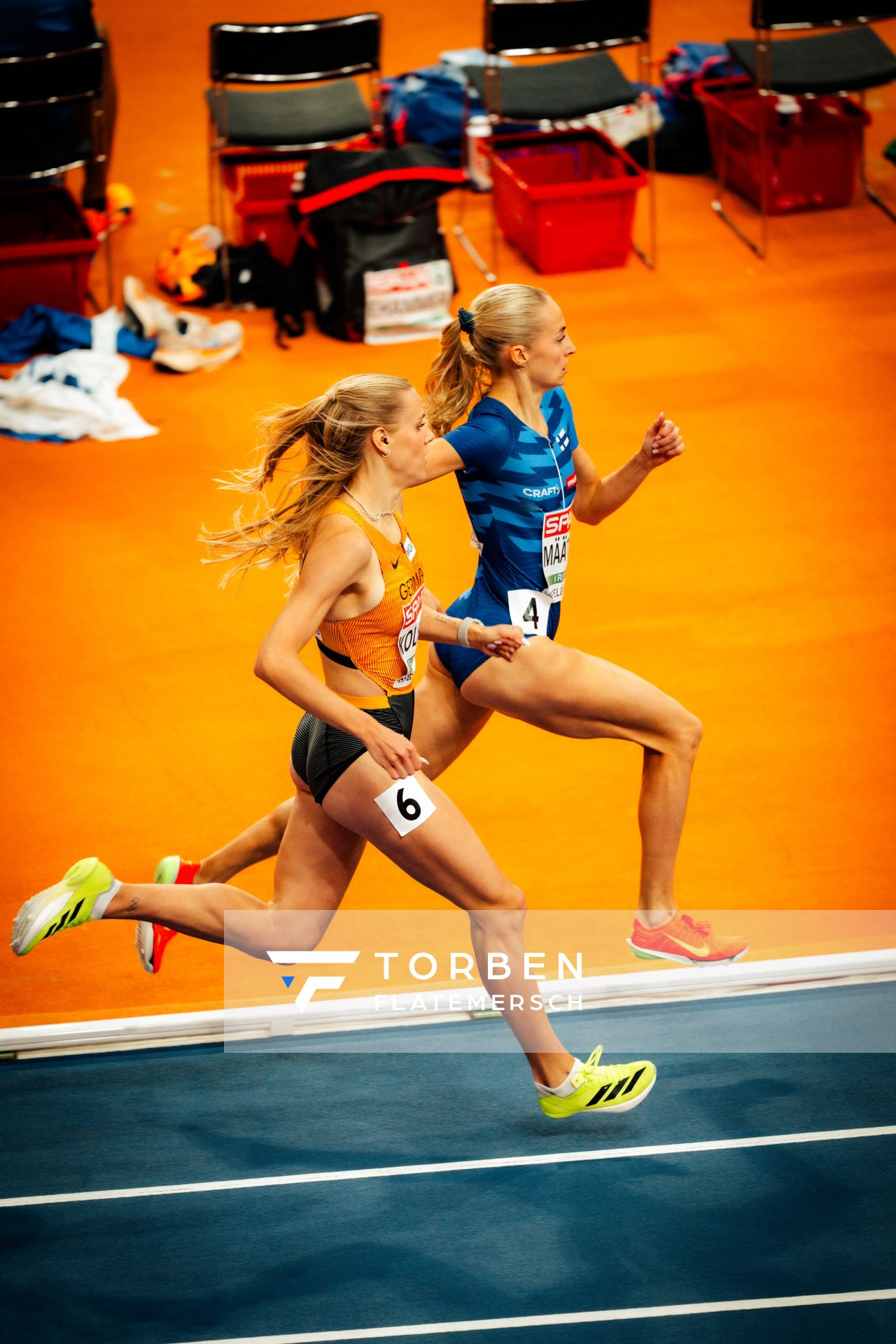 Majtie Kolberg (GER/Germany) during the European Athletics Indoor Championships on 07/03/2025 at the Omnisport Arena in Apeldoorn