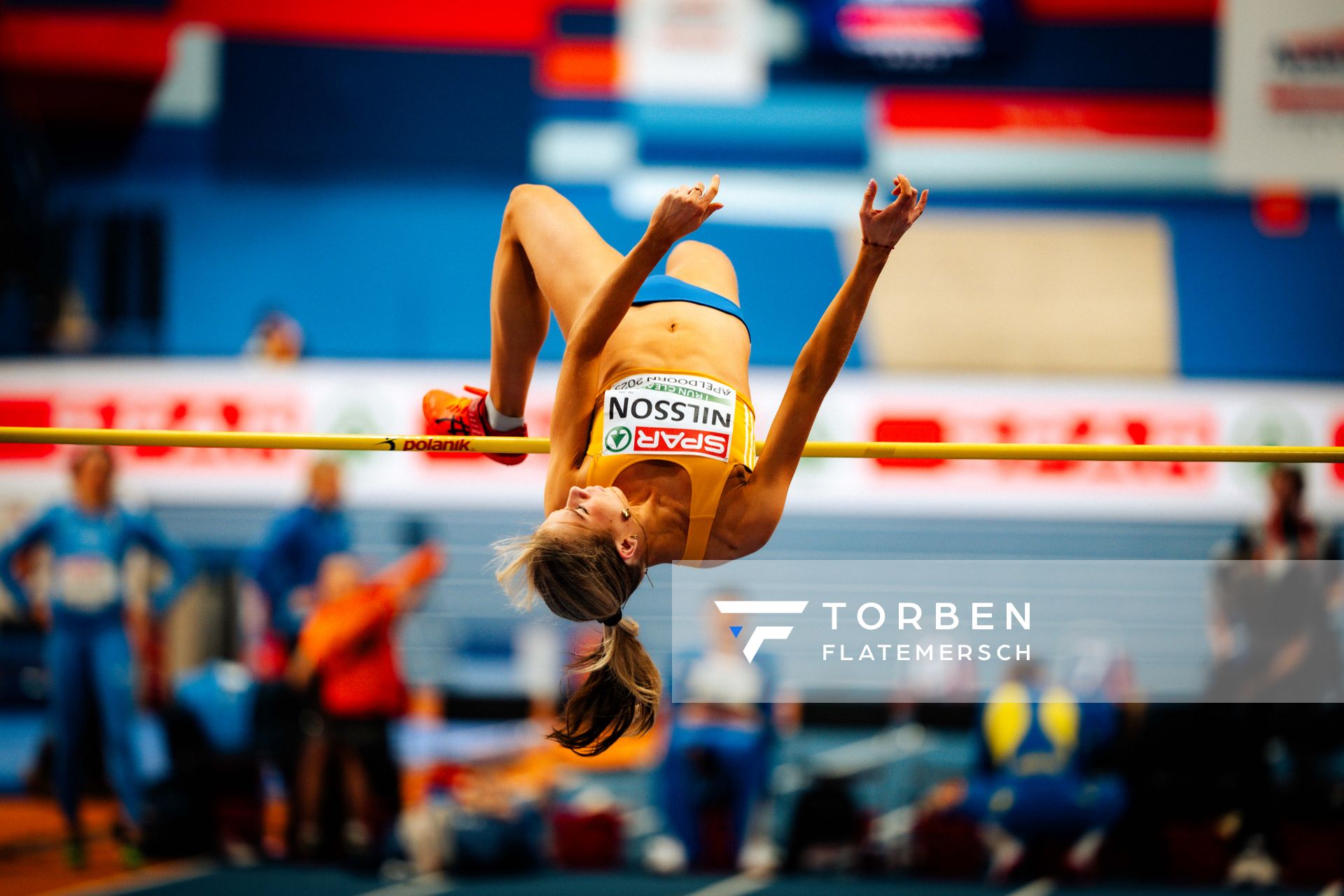 Engla Nilsson (SWE) during the European Athletics Indoor Championships on 07/03/2025 at the Omnisport Arena in Apeldoorn
