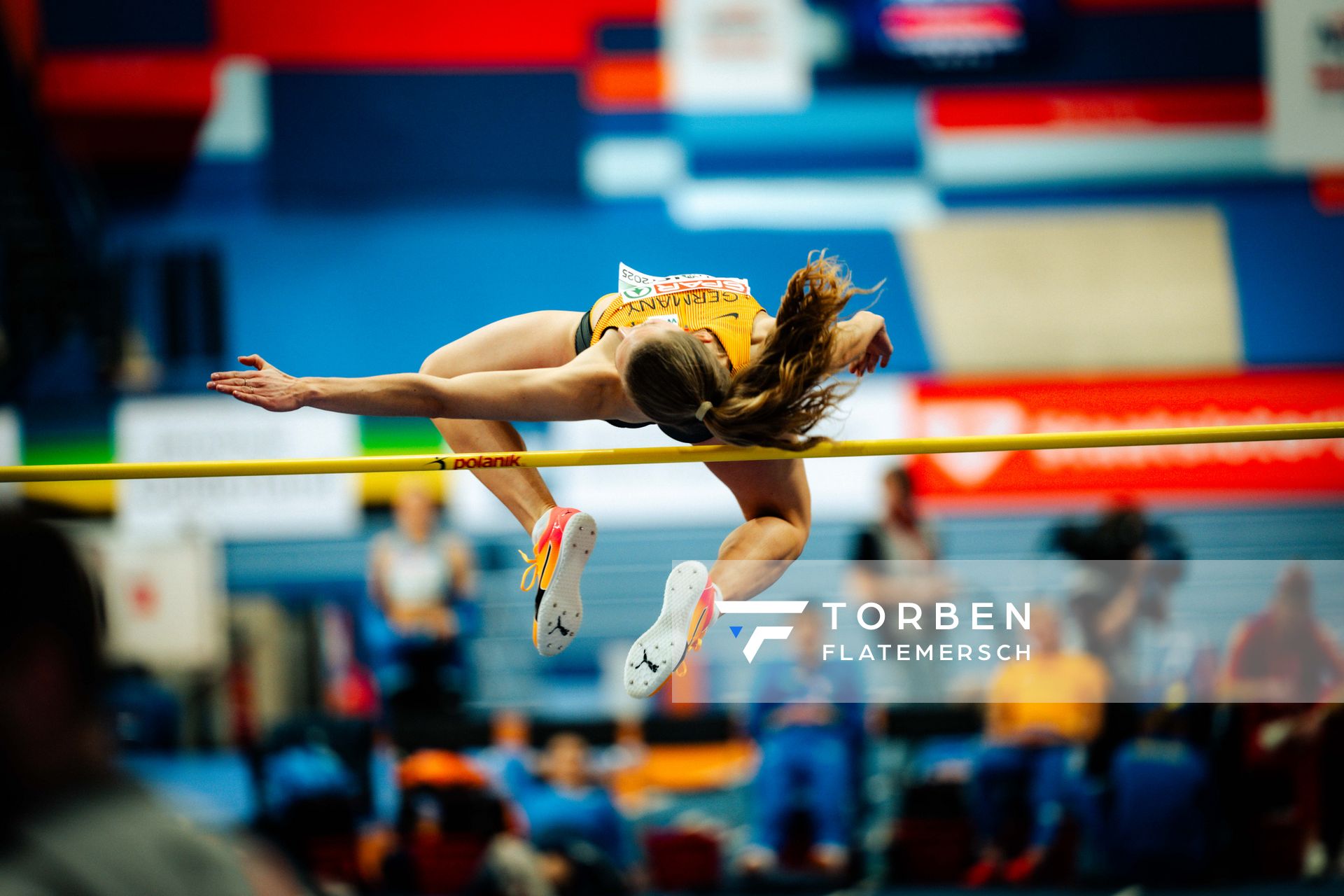 Christina Honsel (GER) during the European Athletics Indoor Championships on 07/03/2025 at the Omnisport Arena in Apeldoorn