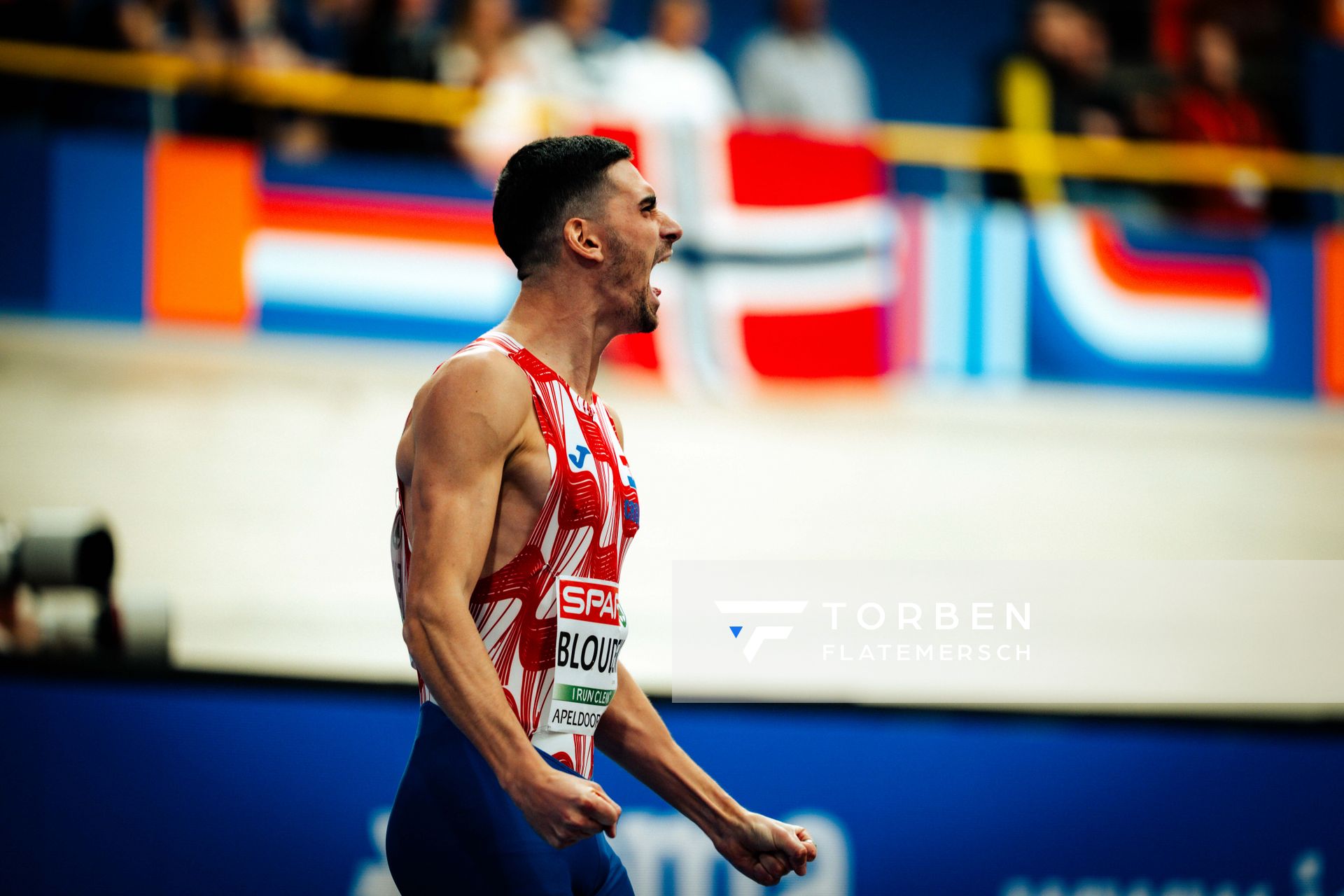 Marino Bloudek (CRO) during the European Athletics Indoor Championships on 07/03/2025 at the Omnisport Arena in Apeldoorn