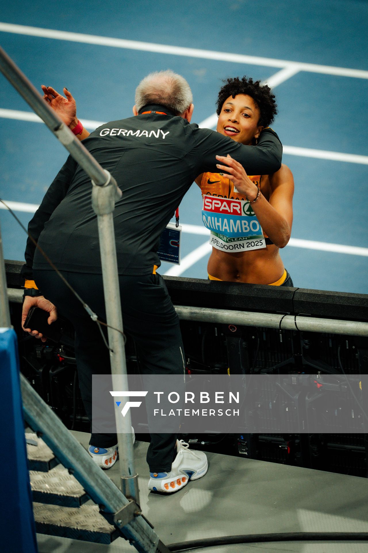 Malaika Mihambo (GER) during the European Athletics Indoor Championships on 07/03/2025 at the Omnisport Arena in Apeldoorn