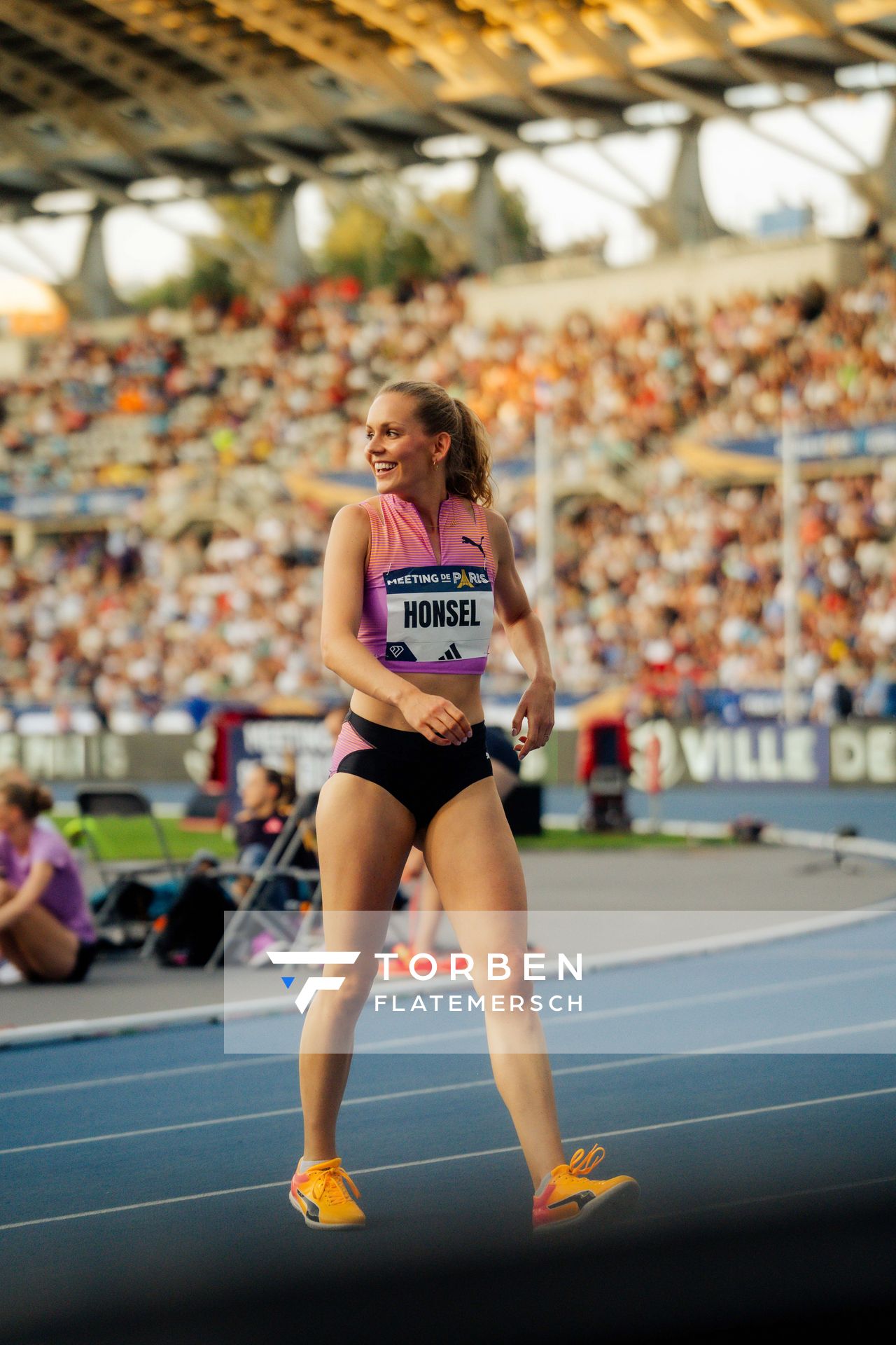 Christina Honsel (Germany) during the High Jump at the Wanda Diamond League MEETING de Paris on 20/06/2025 in Paris