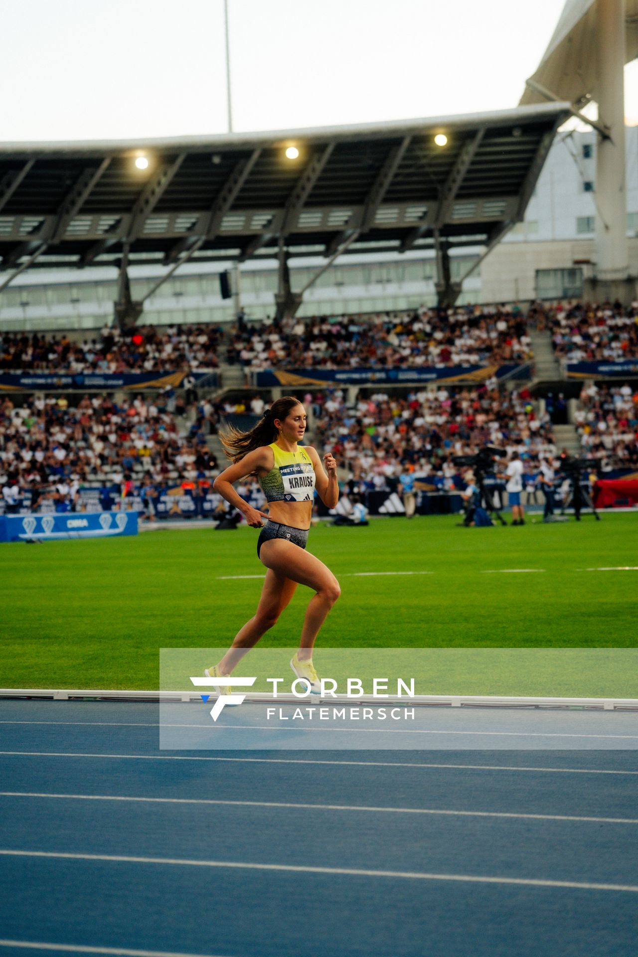 Gesa Felicitas Krause (Germany) during the 3000m steeplechase at the Wanda Diamond League MEETING de Paris on 20/06/2025 in Paris