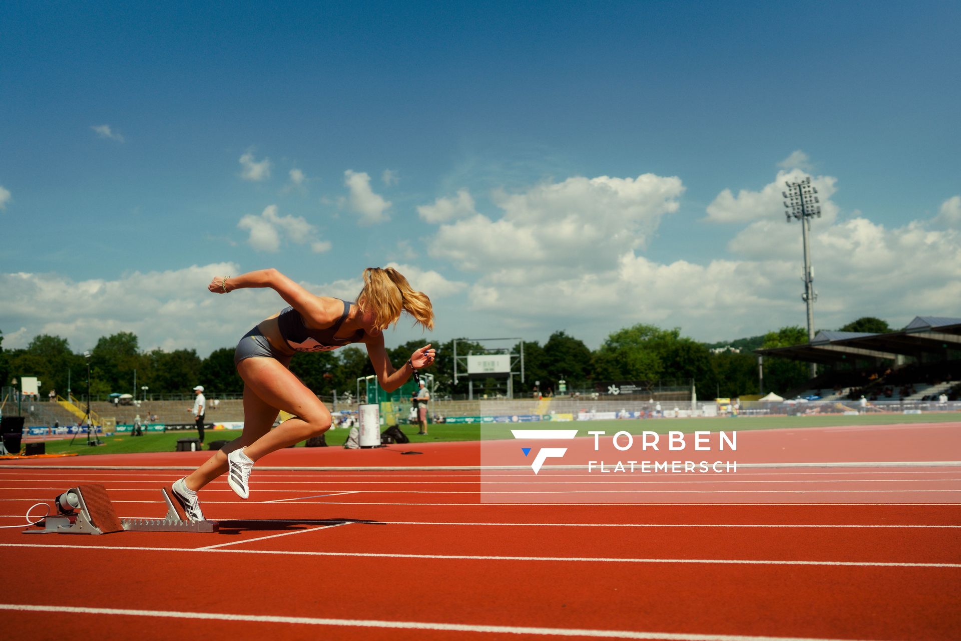 waehrend der U16-/U23-DM am 05.07.2025 im Donaustadion in Ulm