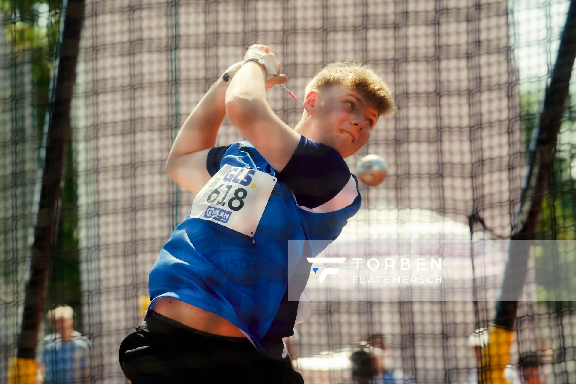 Jan Plewka (TSV Germania Helmstedt) waehrend der U16-/U23-DM am 05.07.2025 im Donaustadion in Ulm
