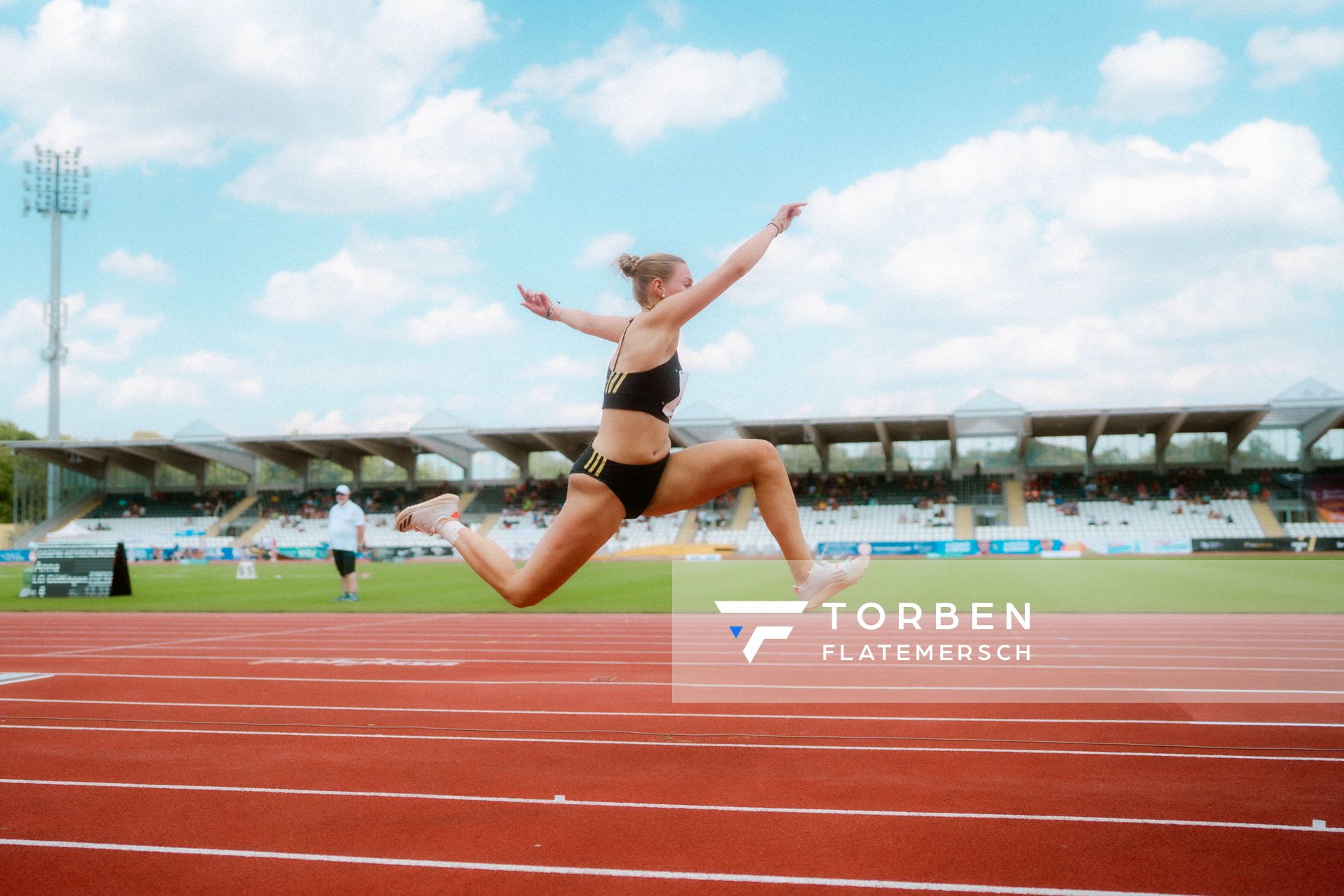 Anna Gräfin Keyserlingk (LG Göttingen) waehrend der U16-/U23-DM am 05.07.2025 im Donaustadion in Ulm