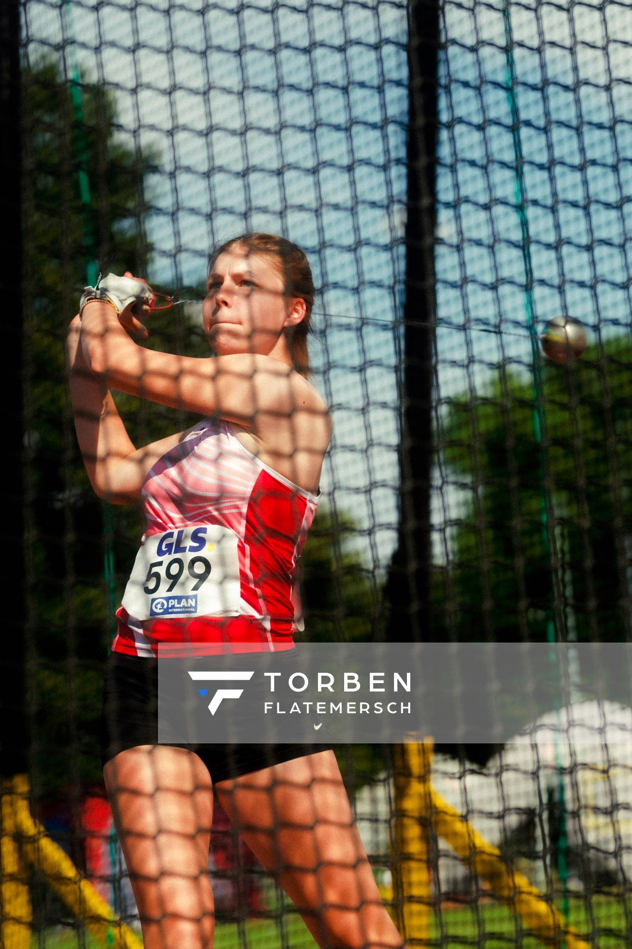 Lara Hundertmark (Einbecker SV) waehrend der U16-/U23-DM am 05.07.2025 im Donaustadion in Ulm