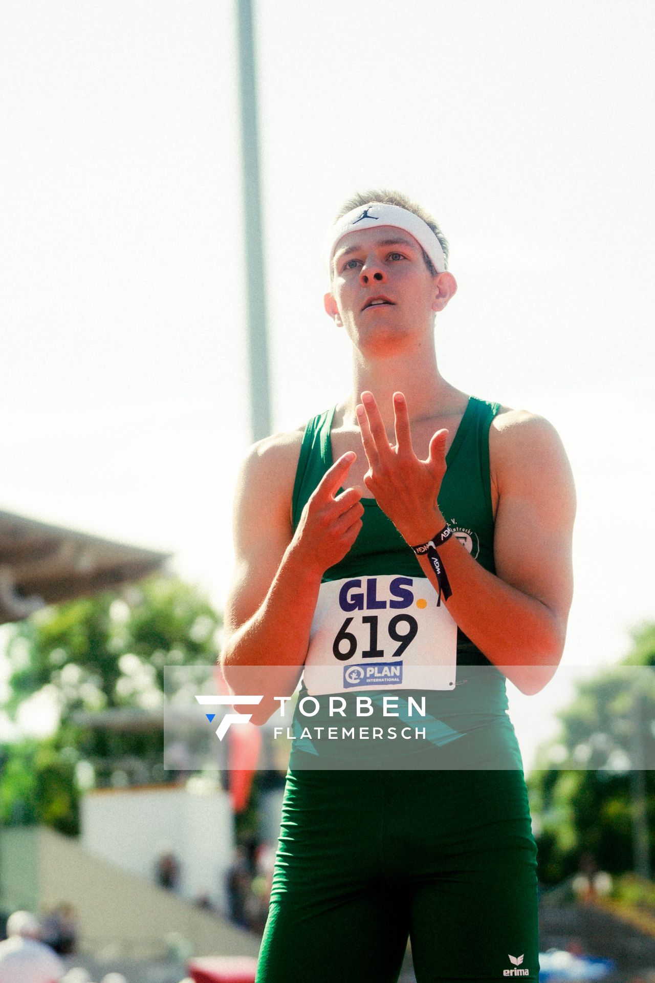 Max Husemann (Eintracht Hildesheim) waehrend der U16-/U23-DM am 05.07.2025 im Donaustadion in Ulm