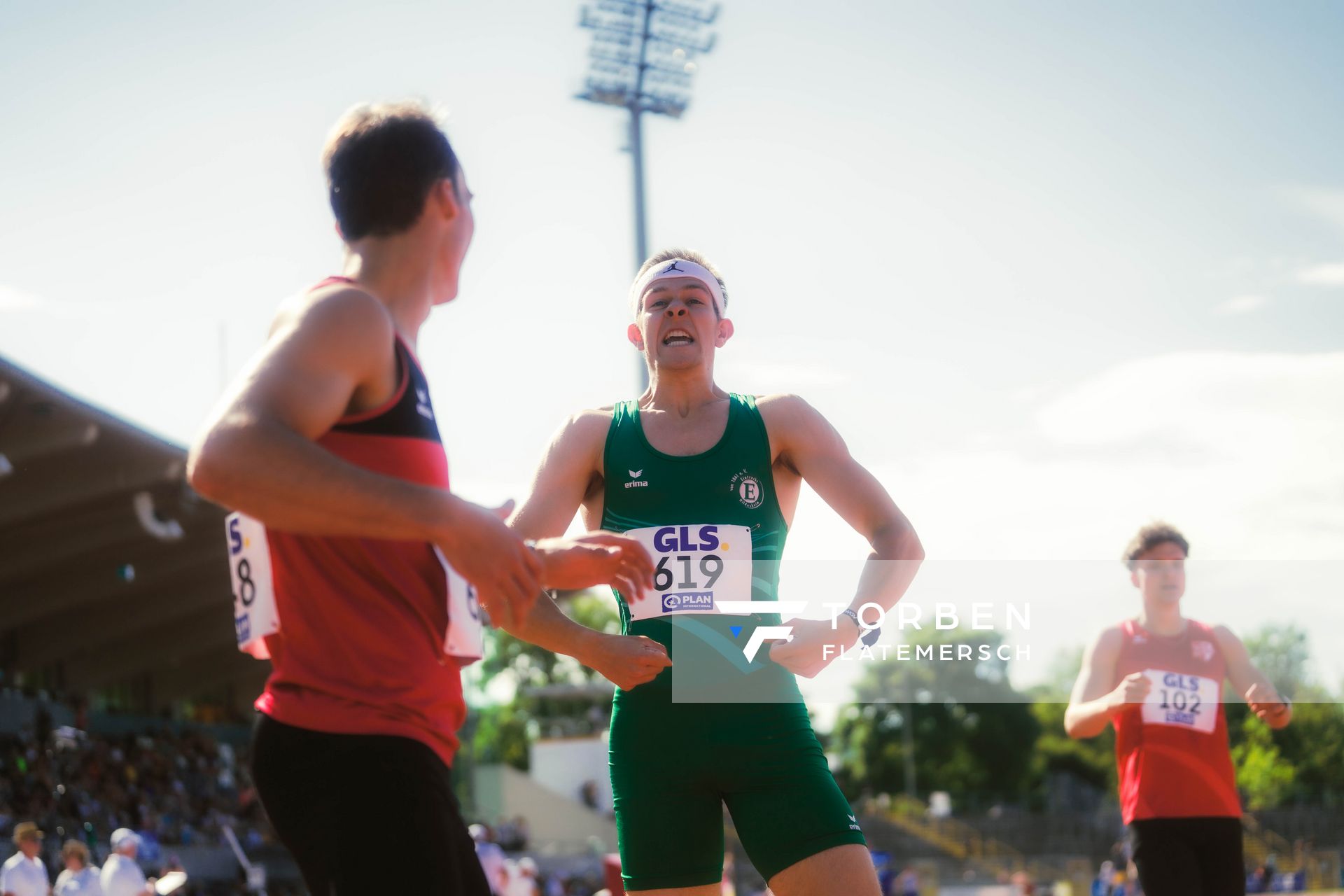 Max Husemann (Eintracht Hildesheim) waehrend der U16-/U23-DM am 05.07.2025 im Donaustadion in Ulm