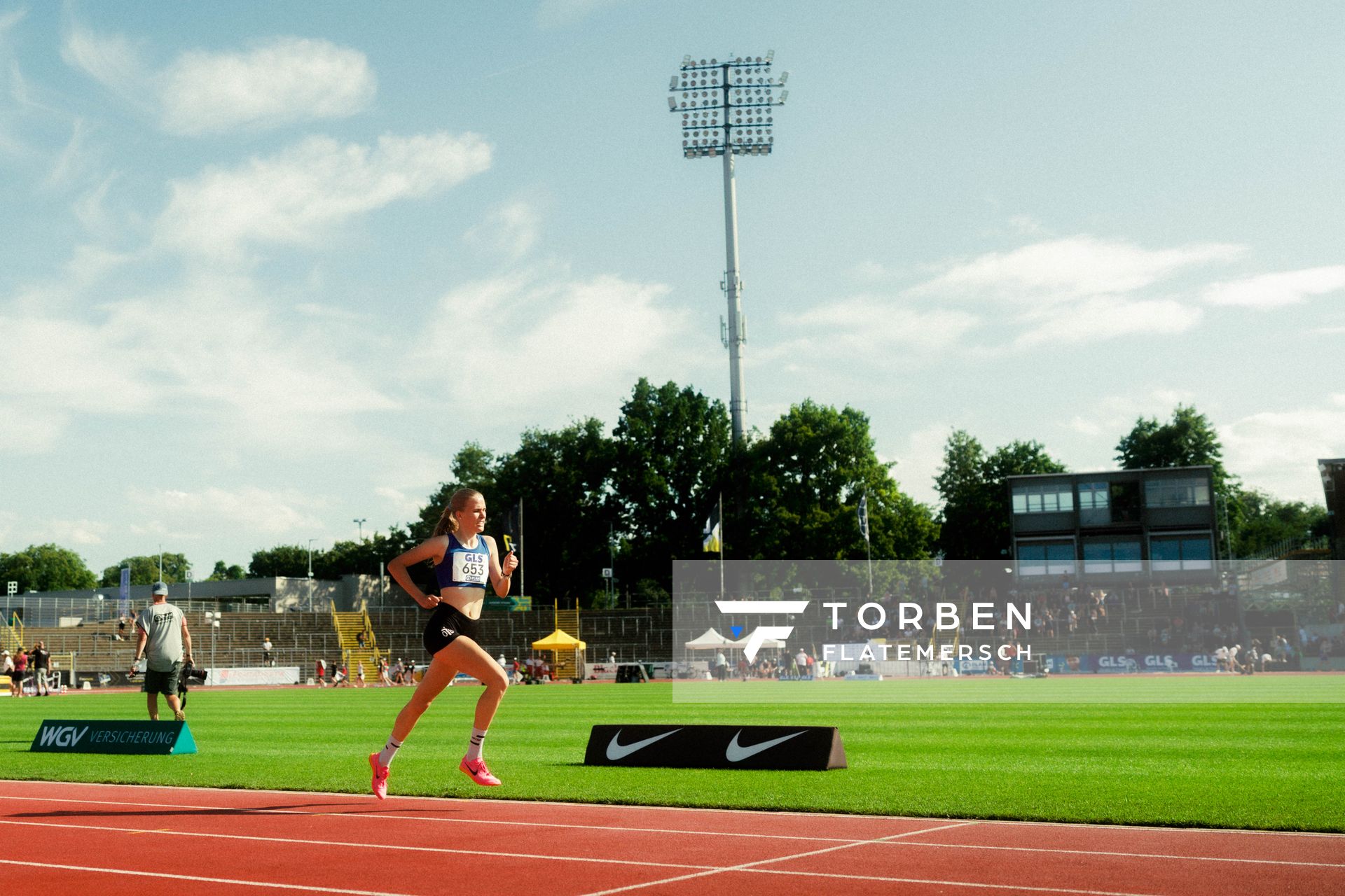 Annika Klezath (OTB Osnabrück) waehrend der U16-/U23-DM am 05.07.2025 im Donaustadion in Ulm