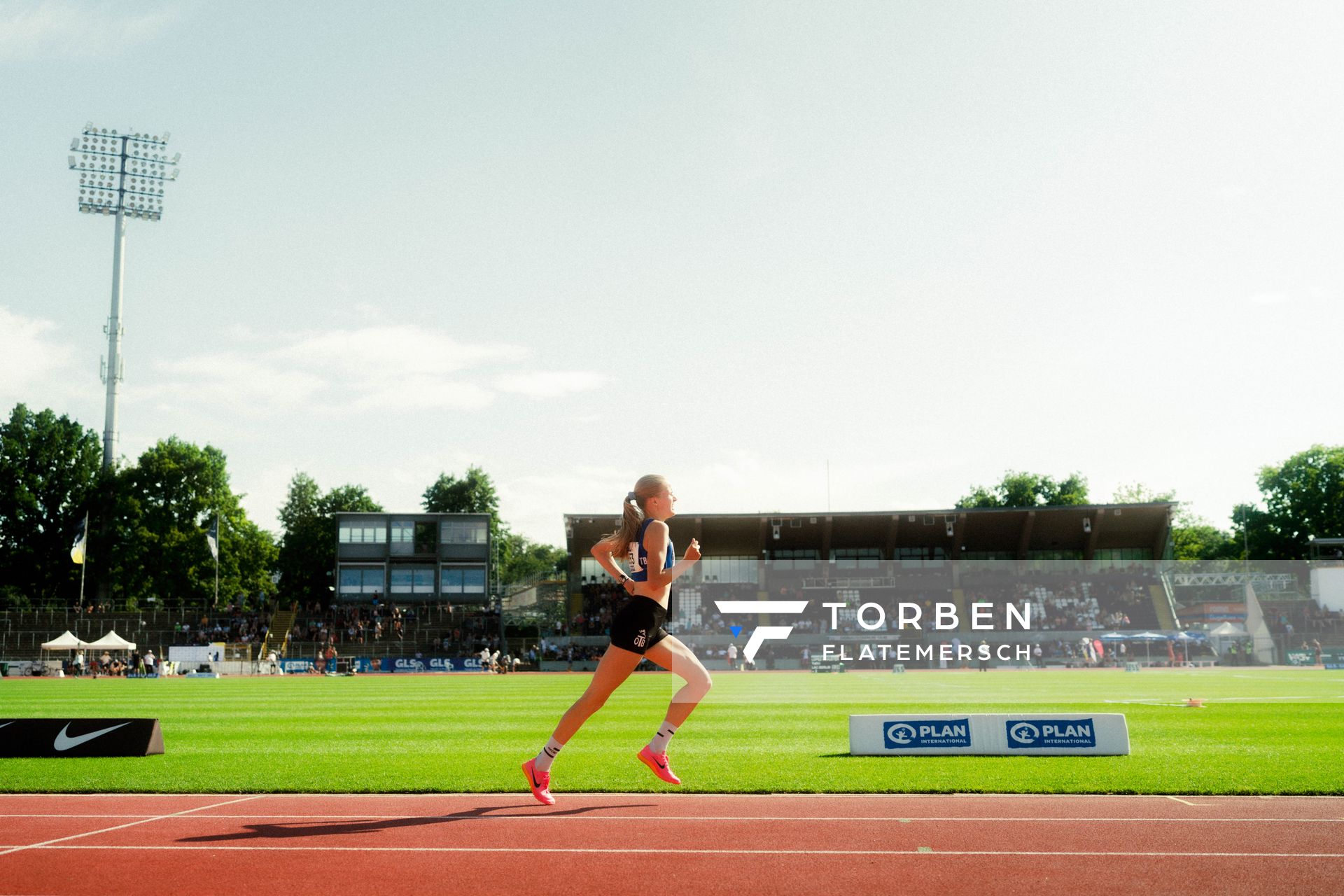 Annika Klezath (OTB Osnabrück) waehrend der U16-/U23-DM am 05.07.2025 im Donaustadion in Ulm