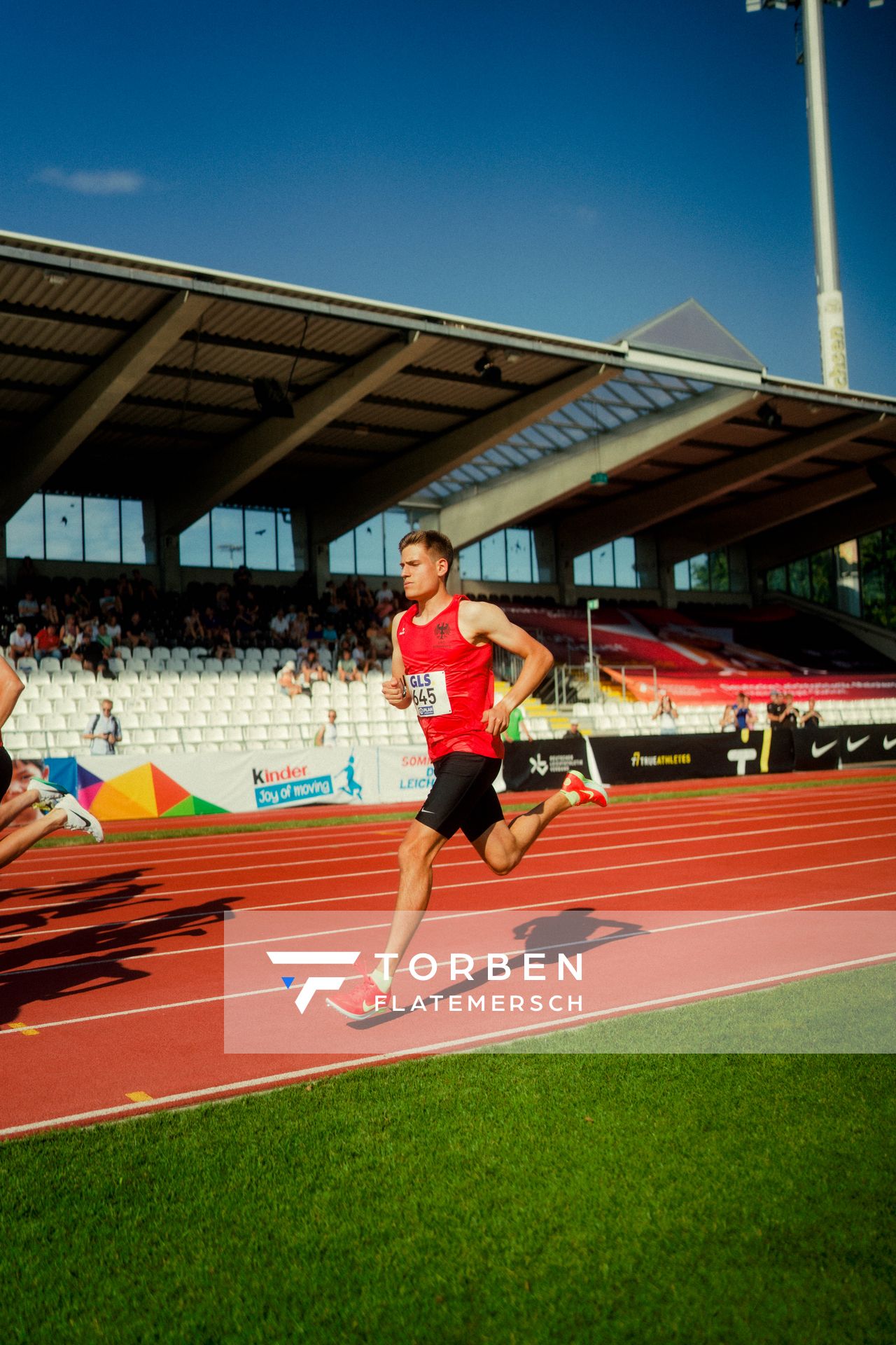 Gabriel Monien (DSC Oldenburg) waehrend der U16-/U23-DM am 05.07.2025 im Donaustadion in Ulm