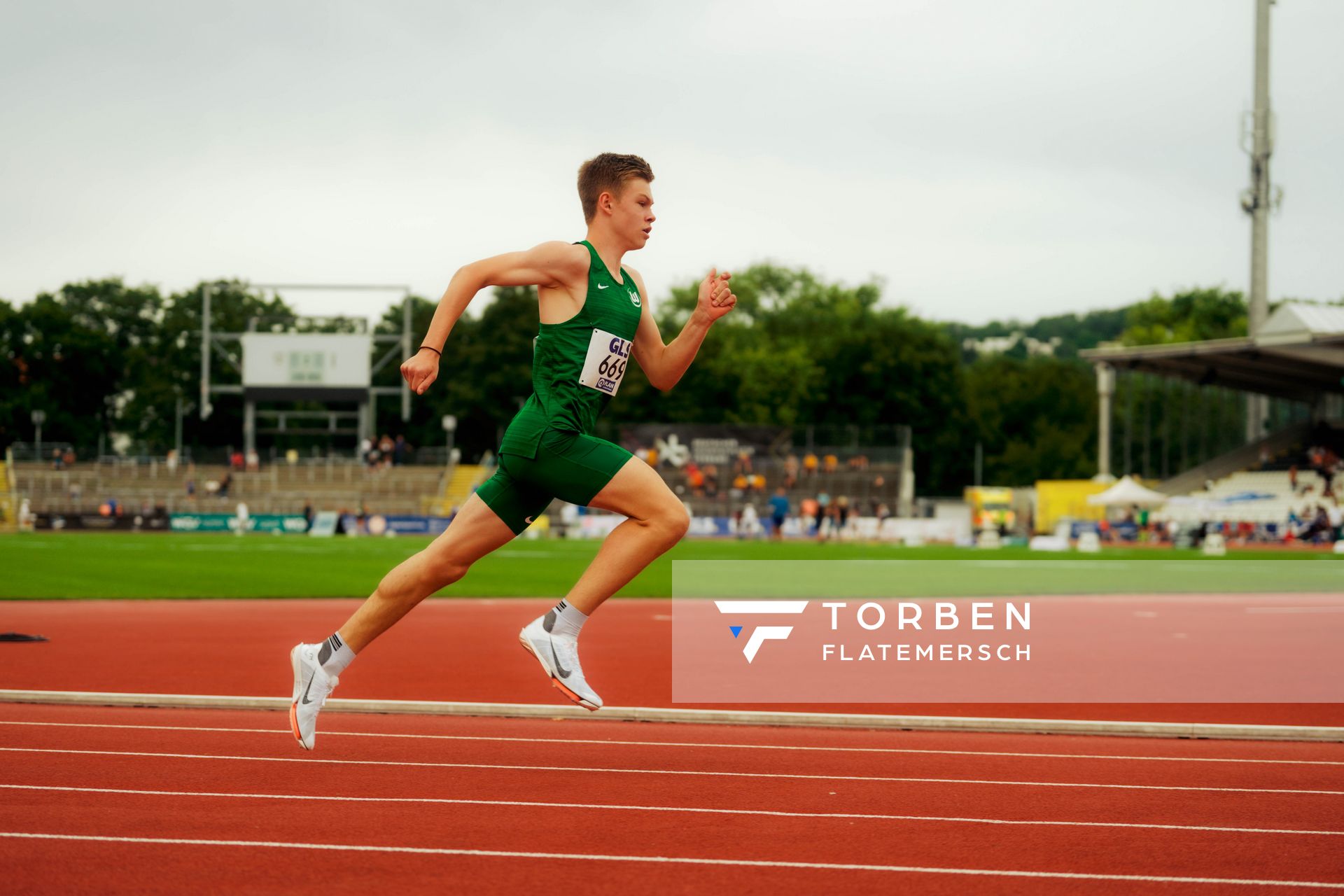 Jaron Diehr (VfL Wolfsburg) waehrend der U16-/U23-DM am 06.07.2025 im Donaustadion in Ulm
