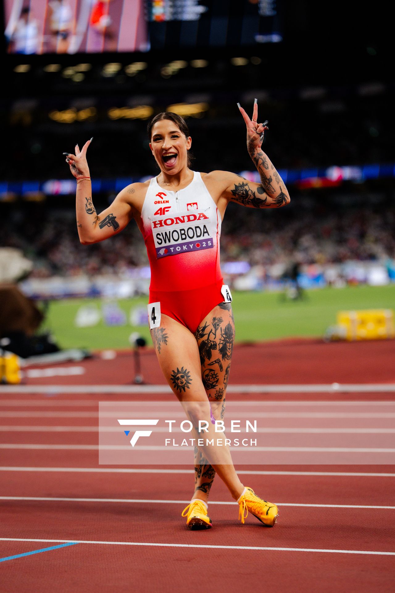 Ewa Swoboda (POL) during the World Athletics Championships on 13.09.2025 in Tokyo.
