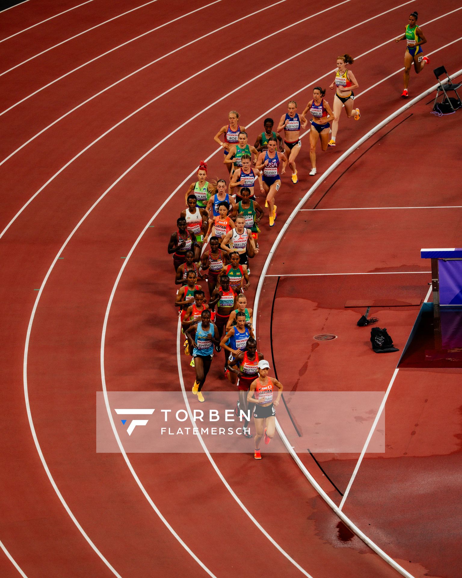 Woman’s 1000 meters during the World Athletics Championships on 13.09.2025 in Tokyo.