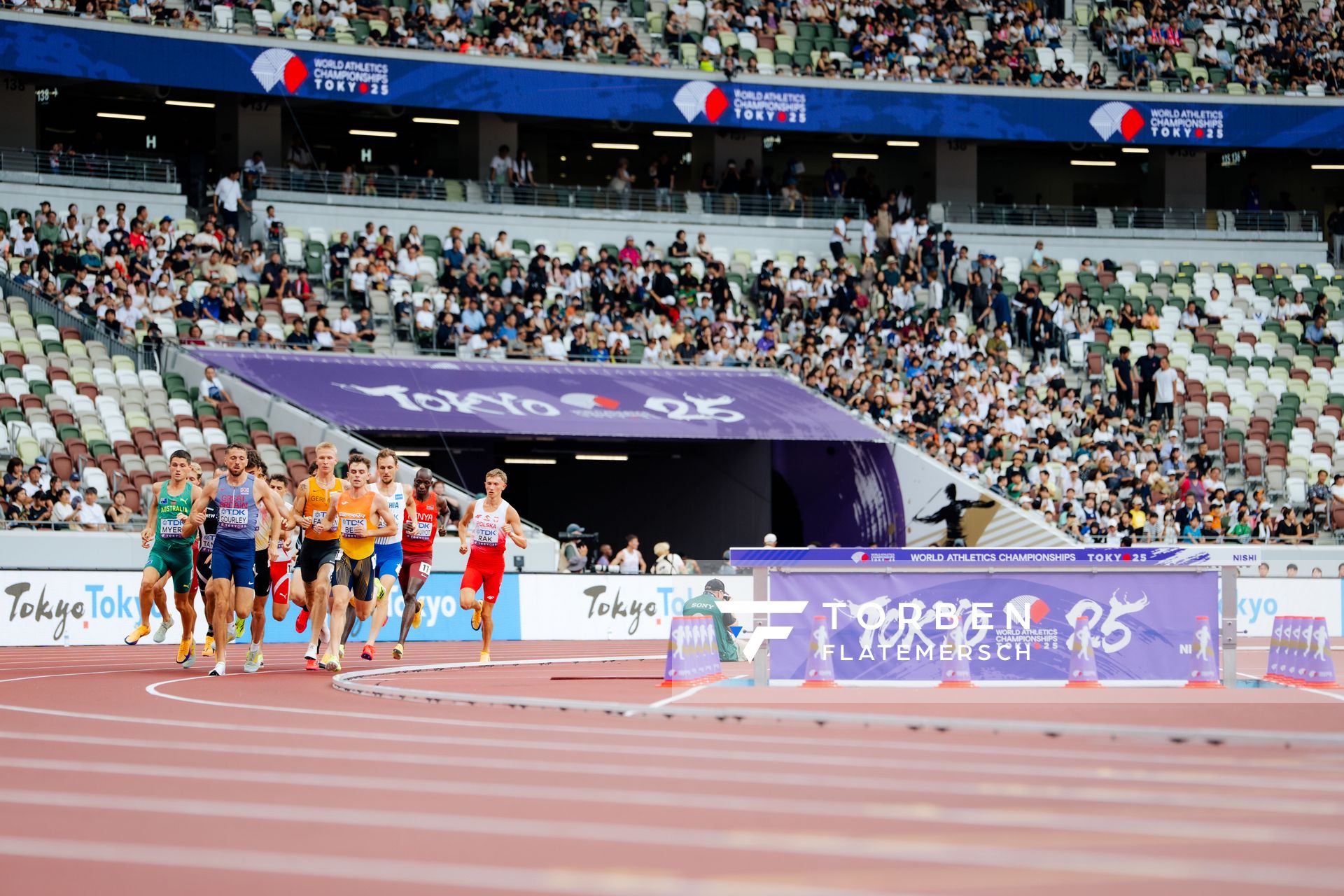 Robert Farken (GER) Neil Gourley (GBR), Cameron Myers (AUS), Filip Rak (POL) during the World Athletics Championships on 14.09.2025 in Tokyo.