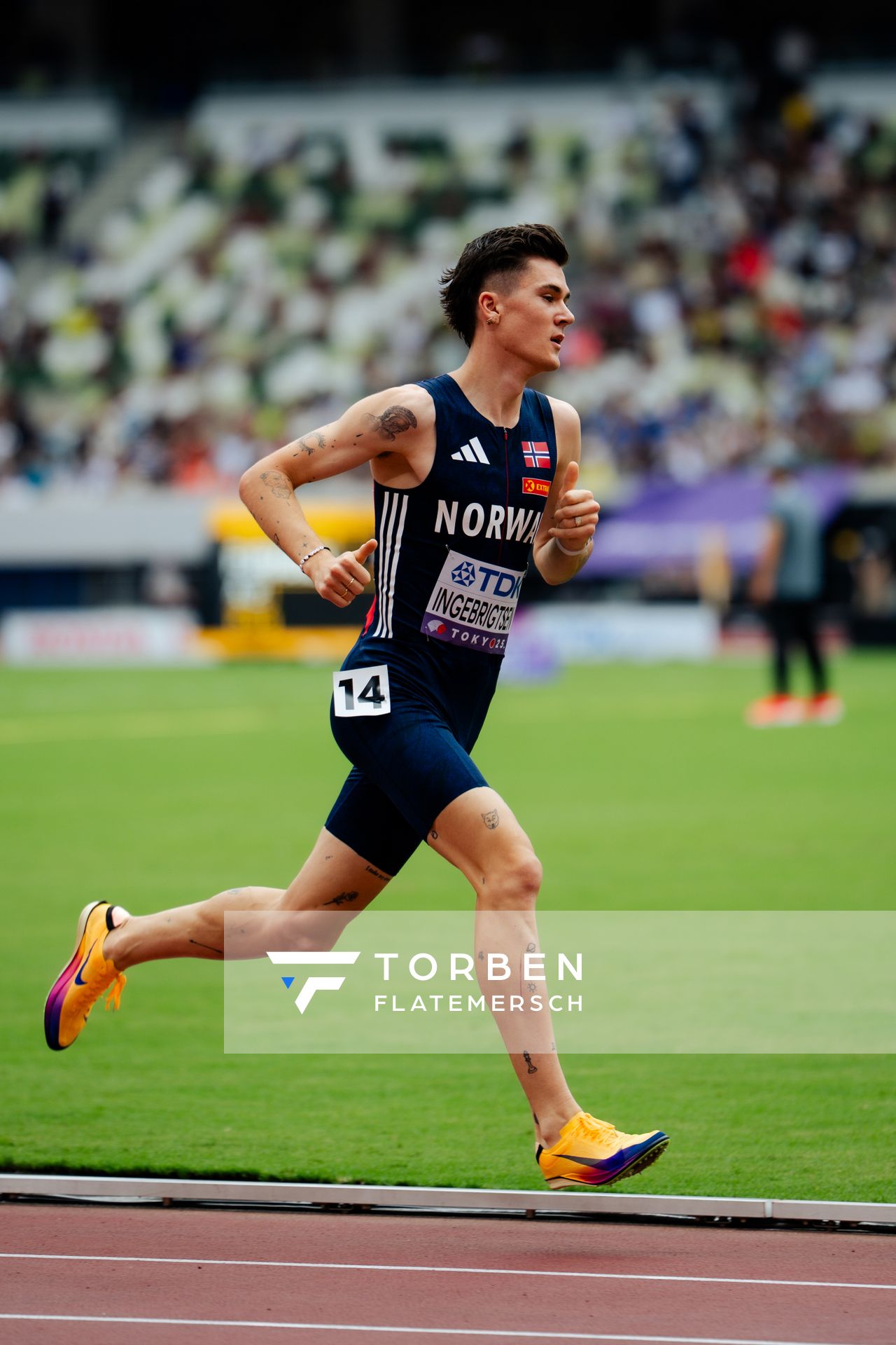 Jakob Ingebrigtsen (NOR) during the World Athletics Championships on 14.09.2025 in Tokyo.