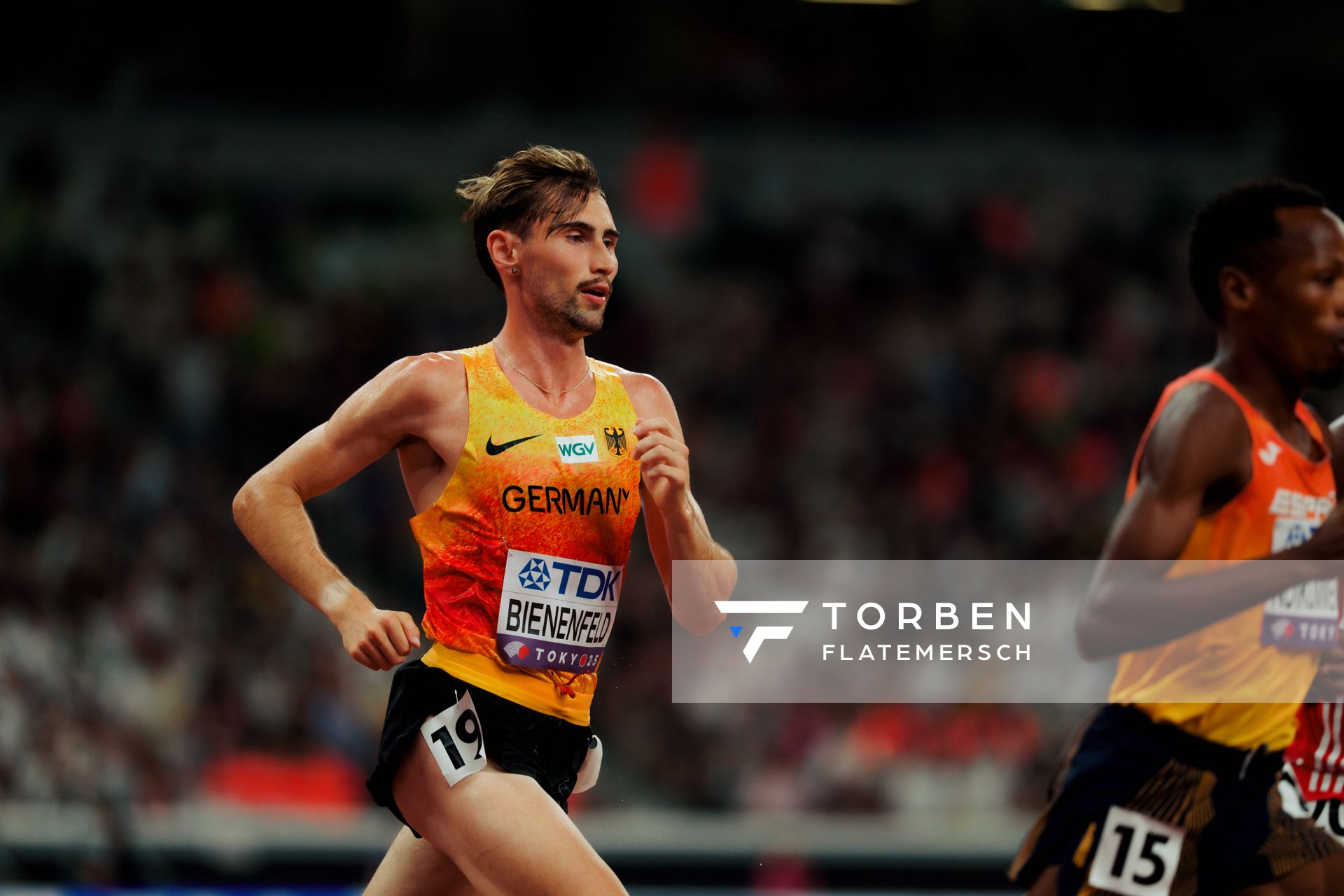 Men’s 10000m with Davor Aaron Bienenfeld (GER) during the World Athletics Championships on 14.09.2025 in Tokyo.