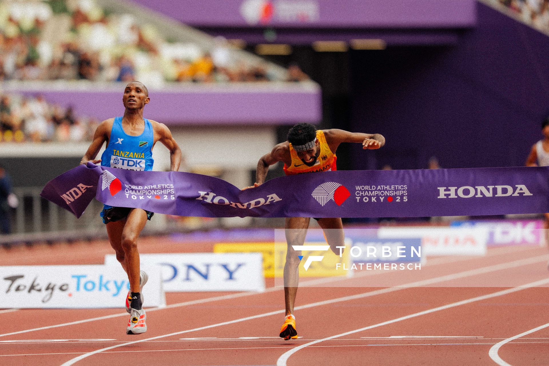 Alphonce Felix Simbu (TAN), Amanal Petros (GER) during the World Athletics Championships on 15.09.2025 in Tokyo.