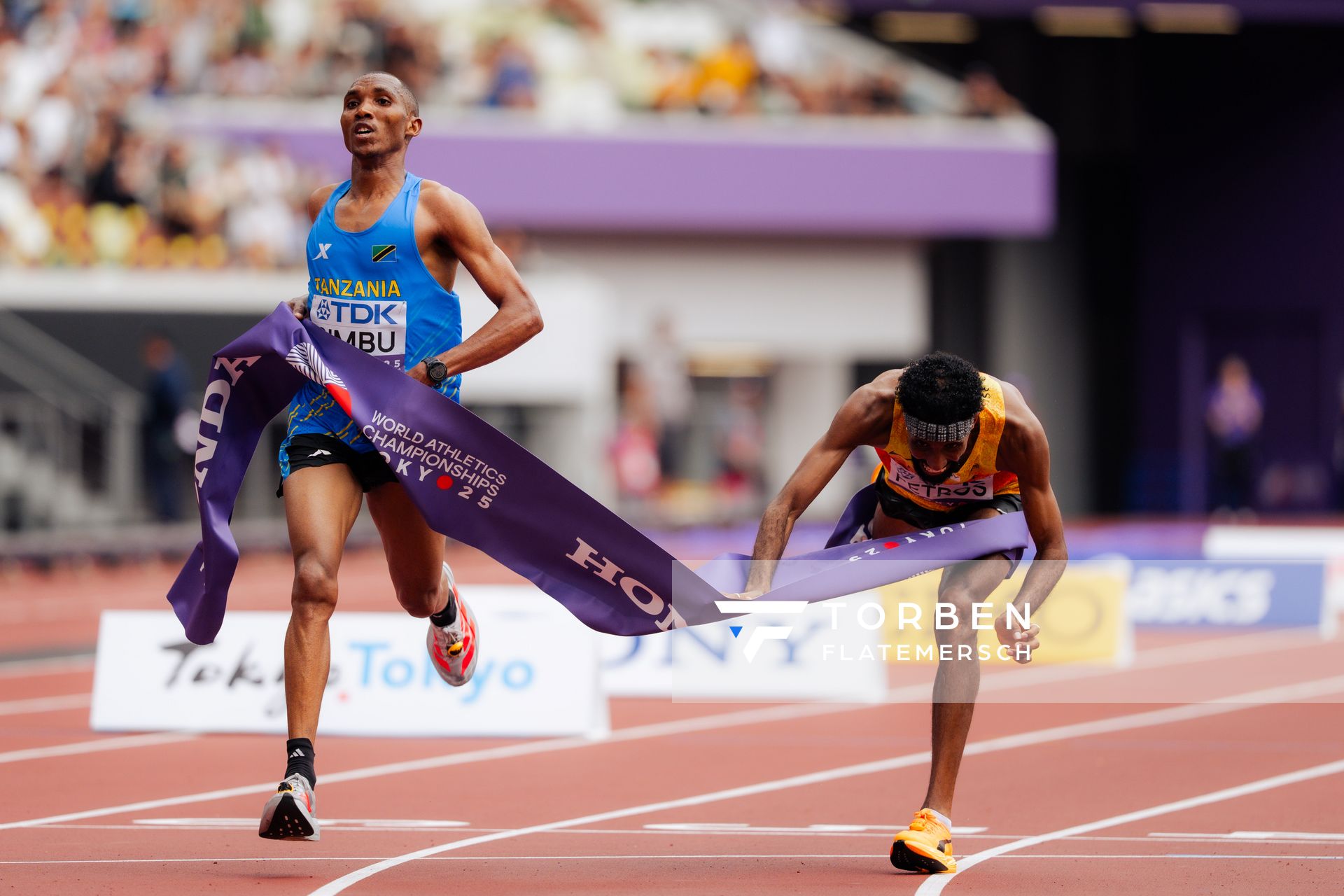 Alphonce Felix Simbu (TAN), Amanal Petros (GER) during the World Athletics Championships on 15.09.2025 in Tokyo.