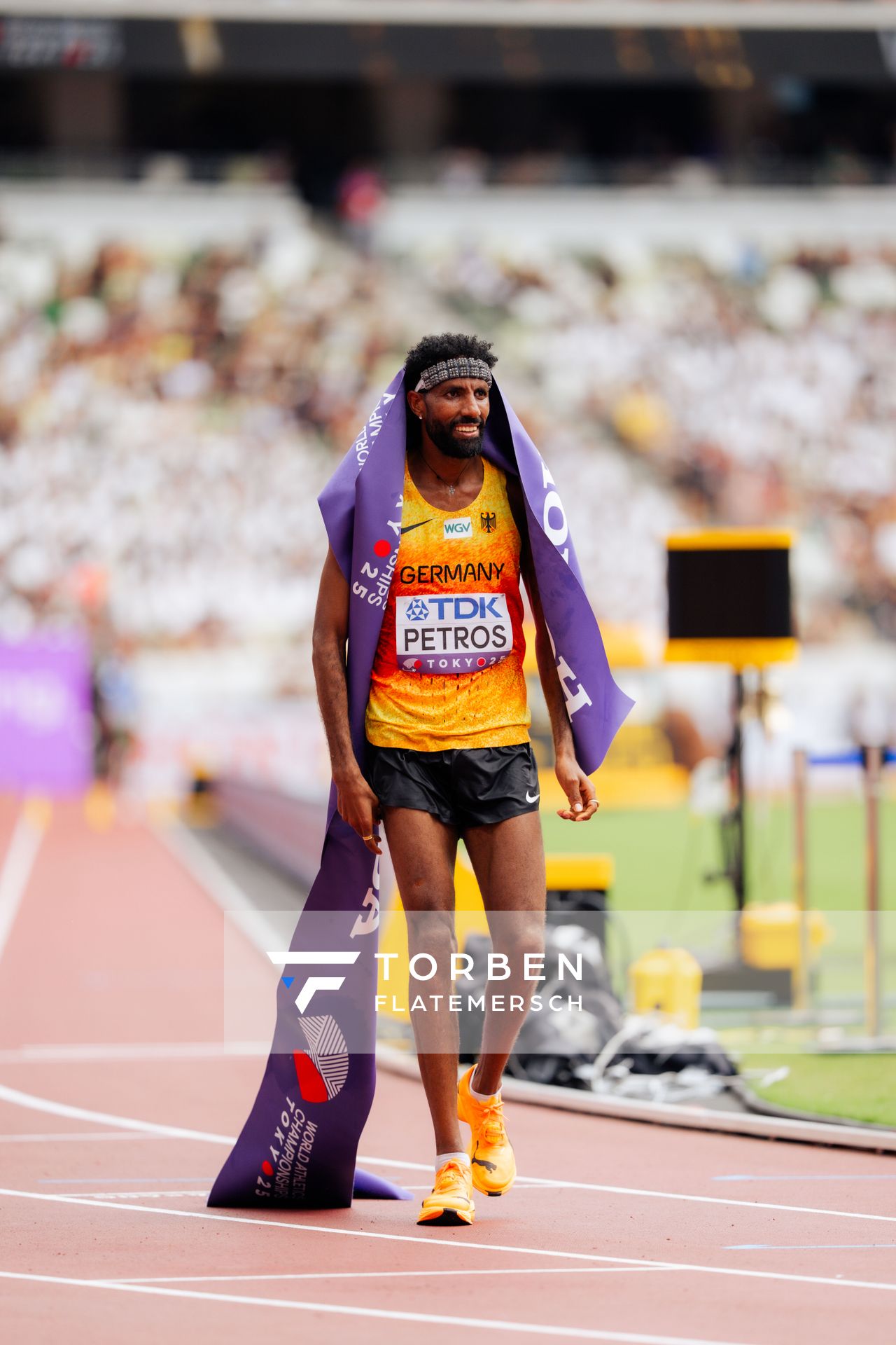 Amanal Petros (GER) during the World Athletics Championships on 15.09.2025 in Tokyo.