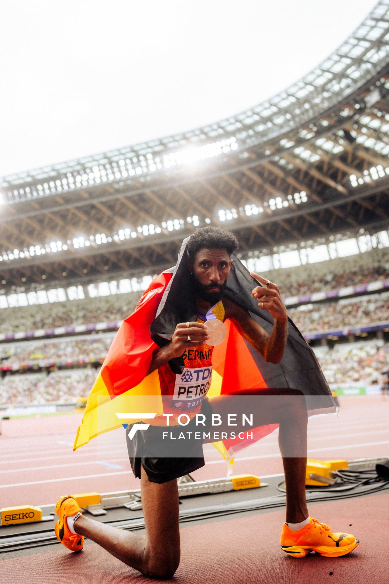 Alphonce Felix Simbu (TAN), Amanal Petros (GER) during the World Athletics Championships on 15.09.2025 in Tokyo.