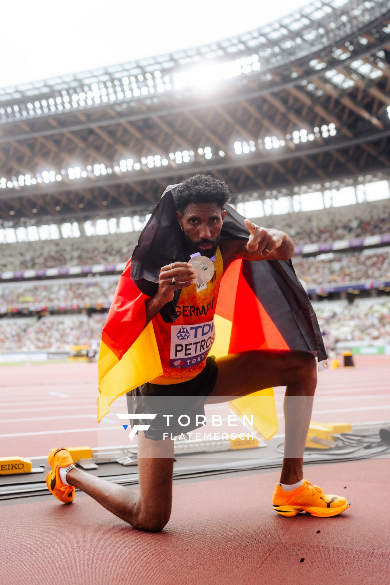 Amanal Petros (GER) during the World Athletics Championships on 15.09.2025 in Tokyo.