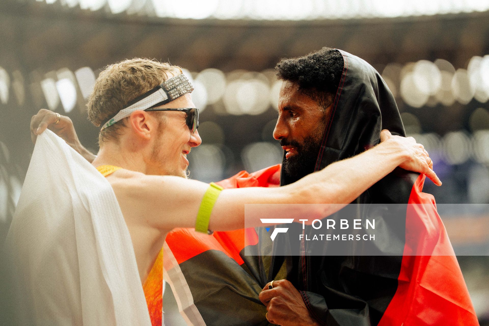 Richard Ringer (GER), Amanal Petros (GER) during the World Athletics Championships on 15.09.2025 in Tokyo.