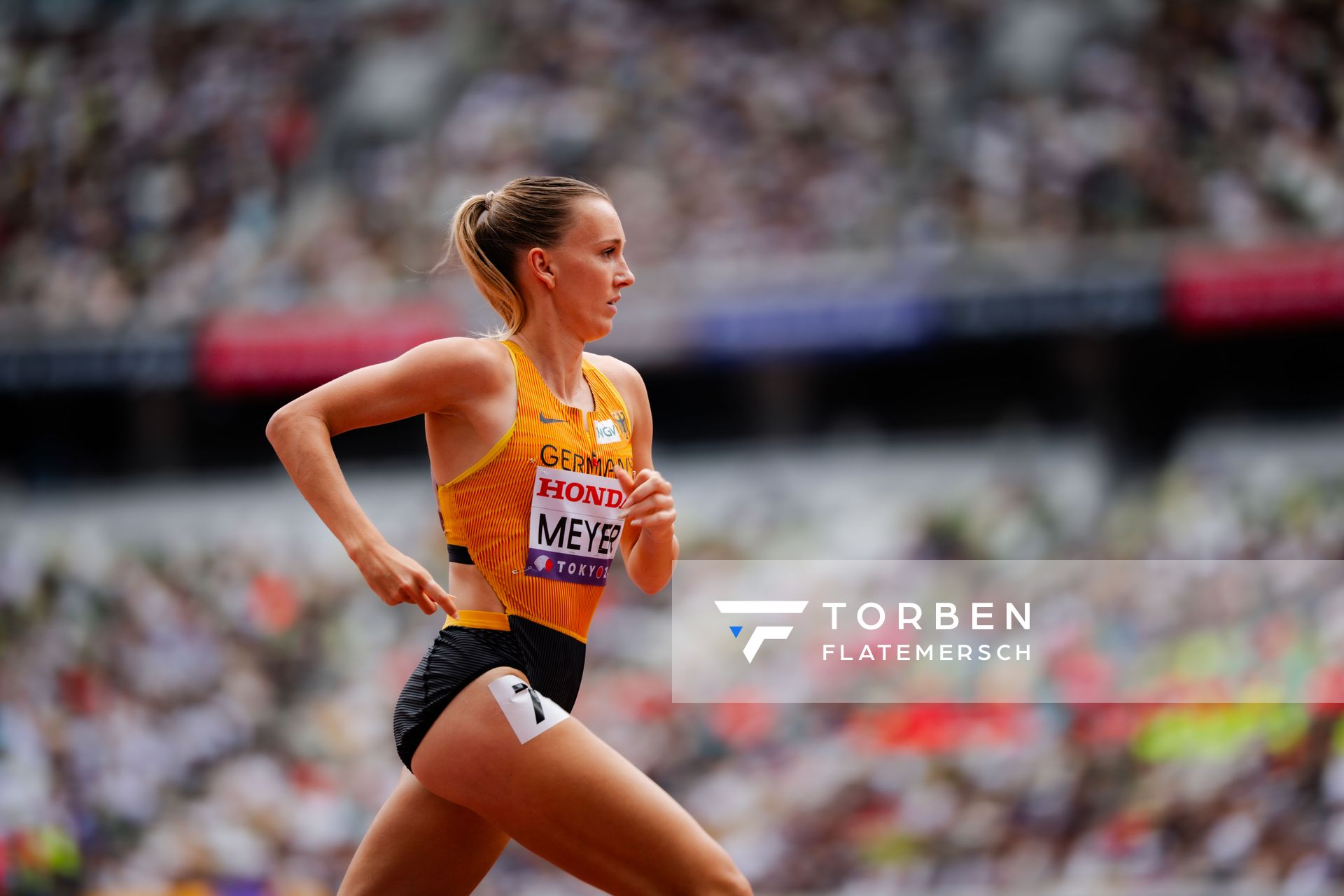 Lea Meyer (GER) during the World Athletics Championships on 15.09.2025 in Tokyo.