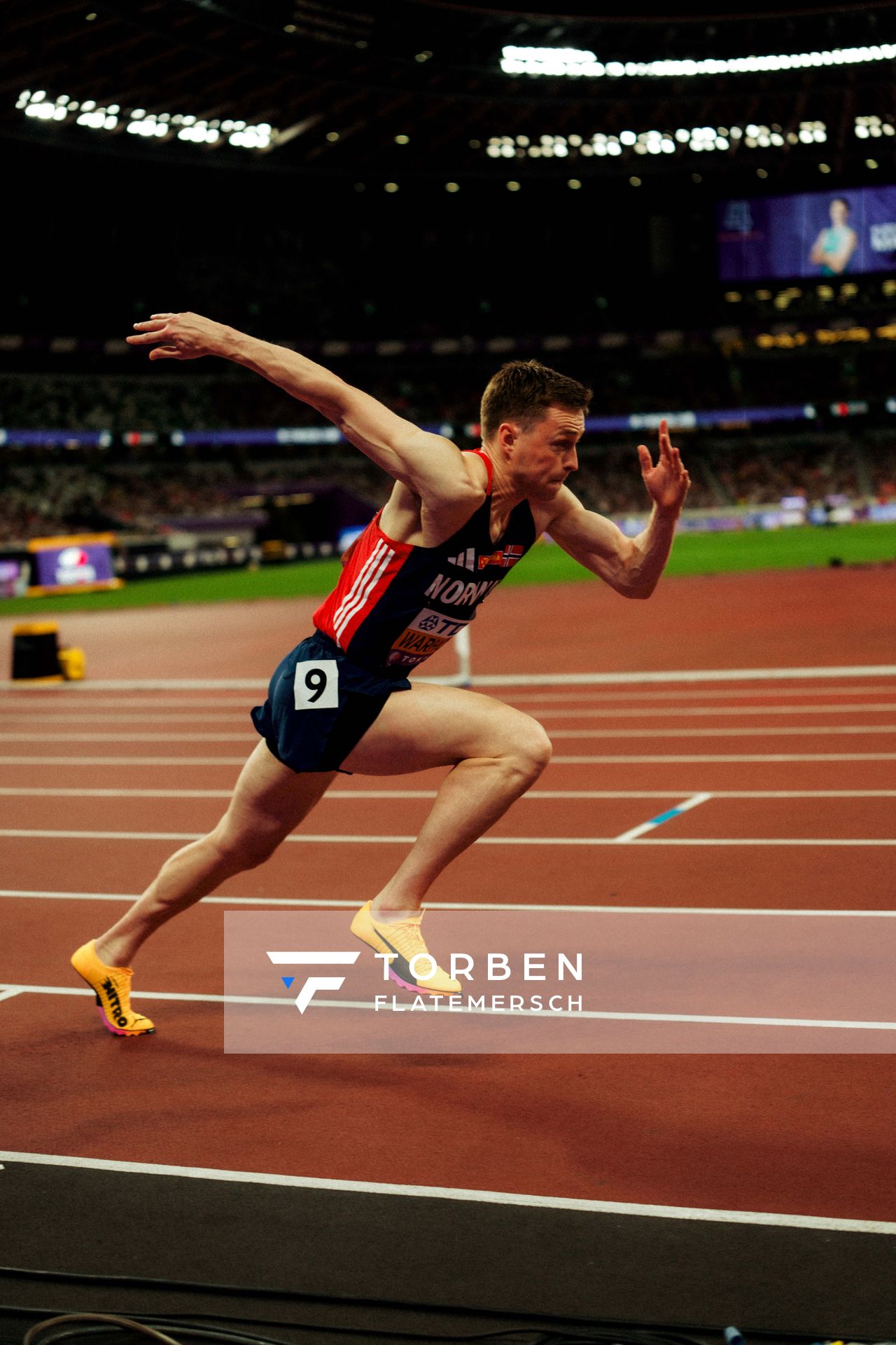 Karsten Warholm (NOR) during the World Athletics Championships on 15.09.2025 in Tokyo.